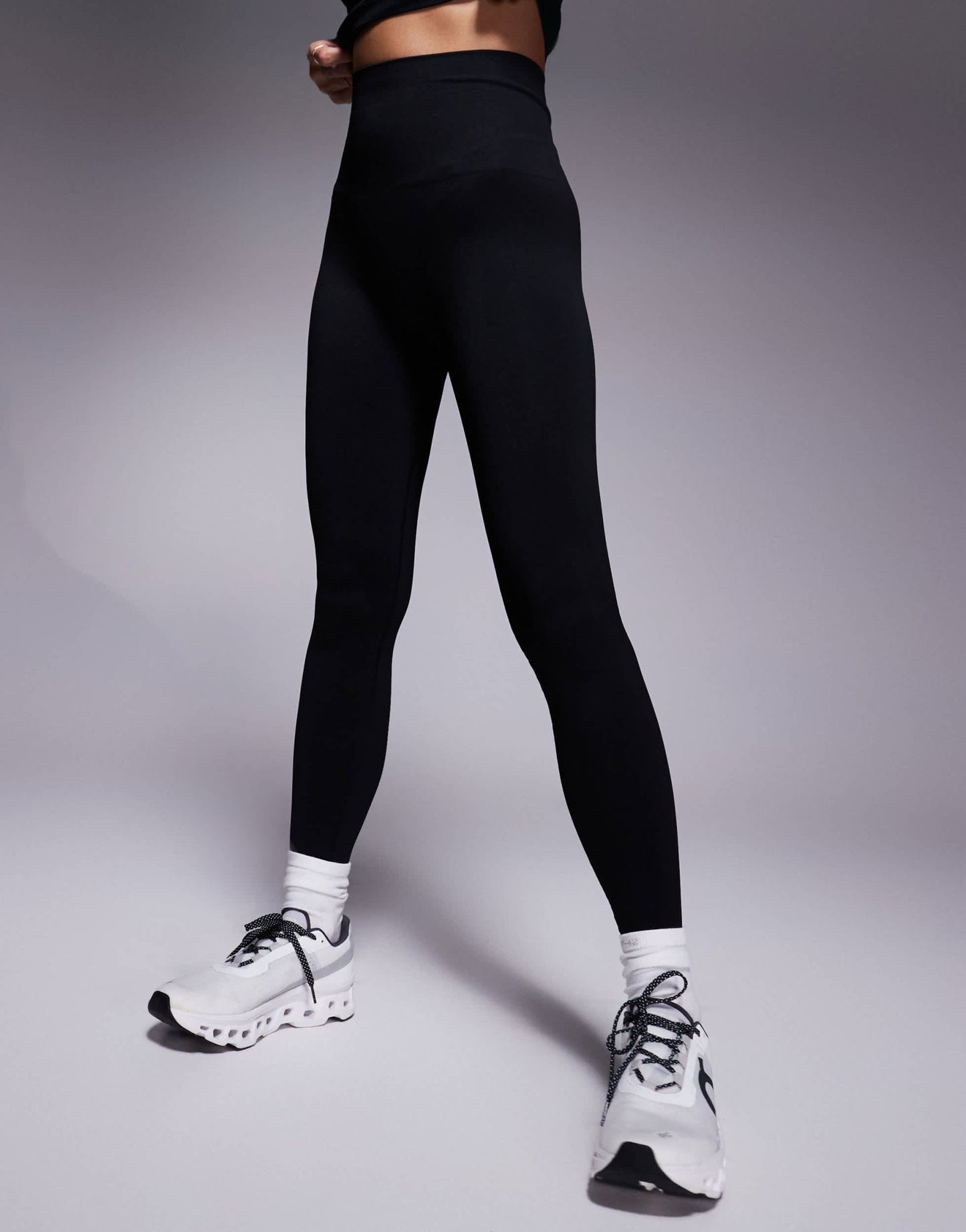 4505 seamless deep high waist gym legging in black - ASOS Sample Sale
