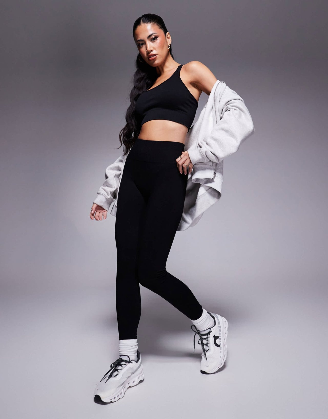 4505 seamless high waist gym leggings in black - ASOS Sample Sale