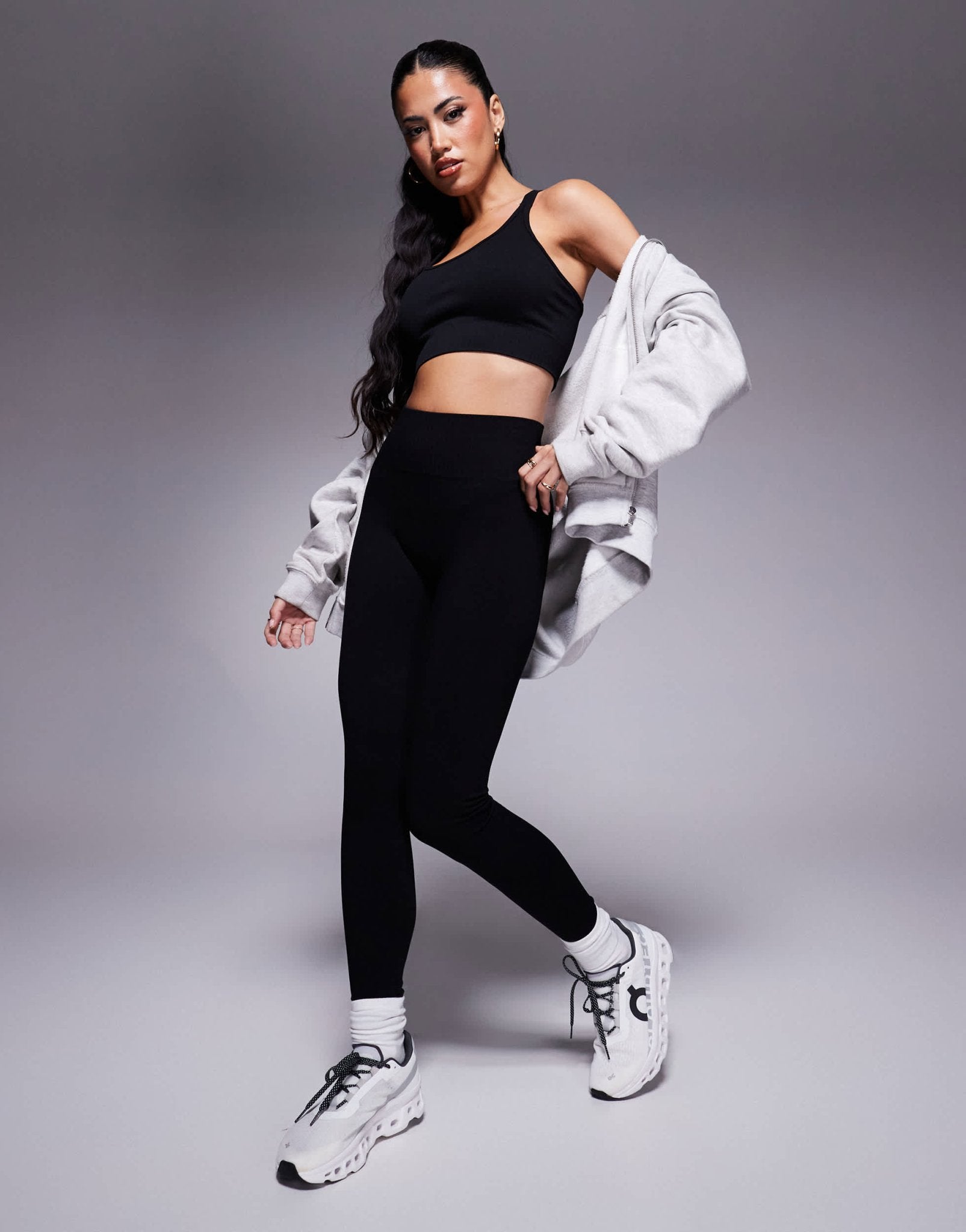 4505 seamless high waist gym leggings in black - ASOS Sample Sale