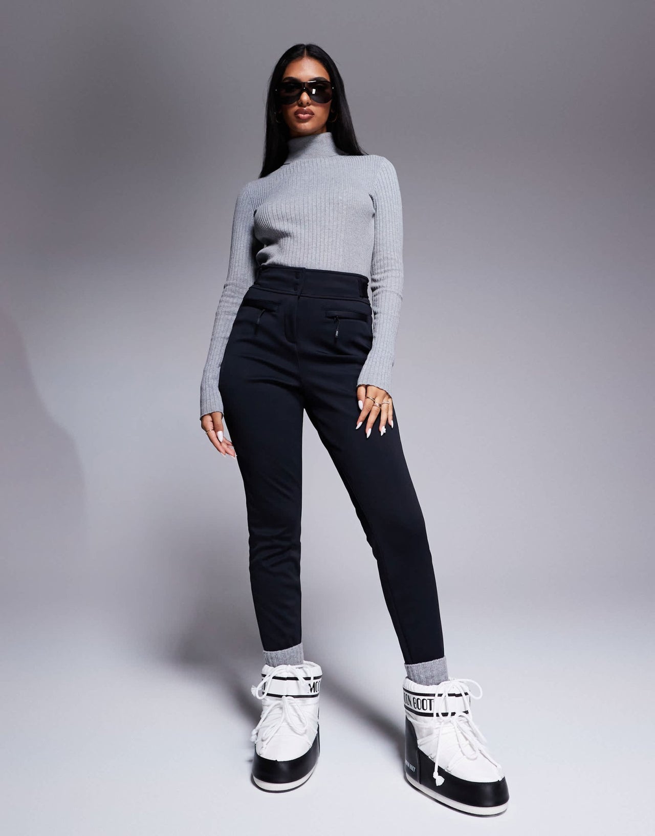 4505 Ski soft shell water repellent skinny ski pants in black - ASOS Sample Sale
