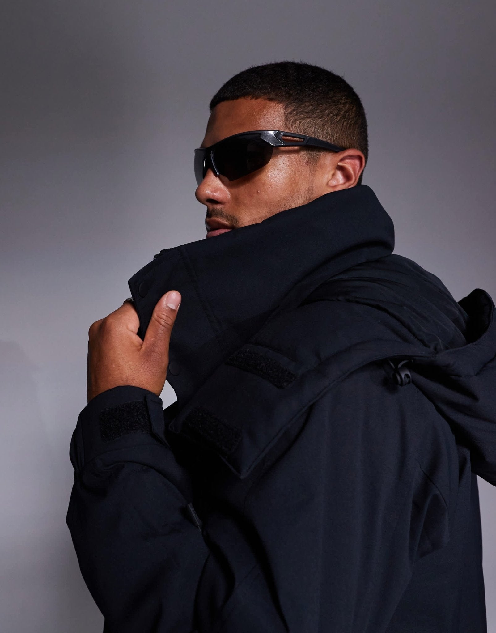 4505 Ski water repellent parka in black - ASOS Sample Sale