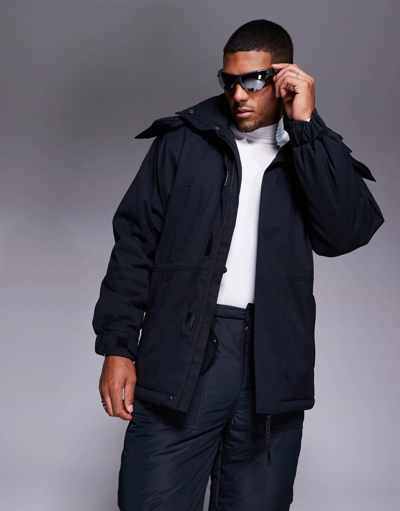 4505 Ski water repellent parka in black - ASOS Sample Sale