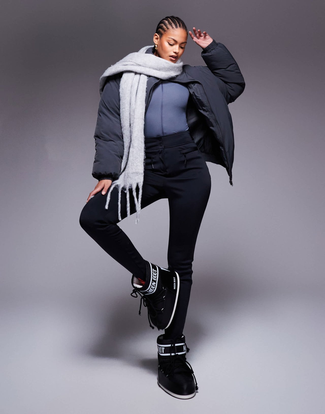 4505 Tall Ski soft shell water repellent skinny ski pants in black - ASOS Sample Sale