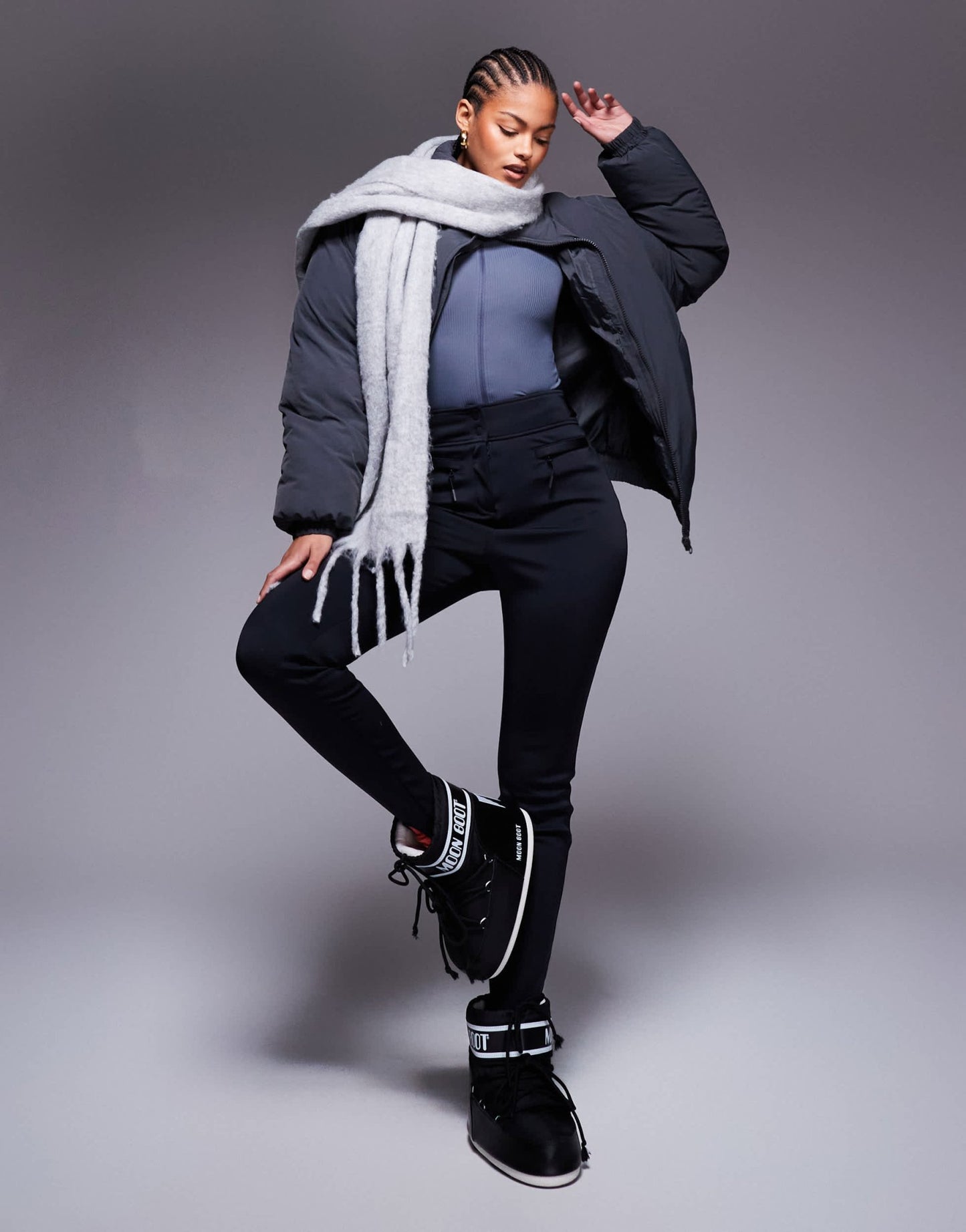 4505 Tall Ski soft shell water repellent skinny ski pants in black - ASOS Sample Sale