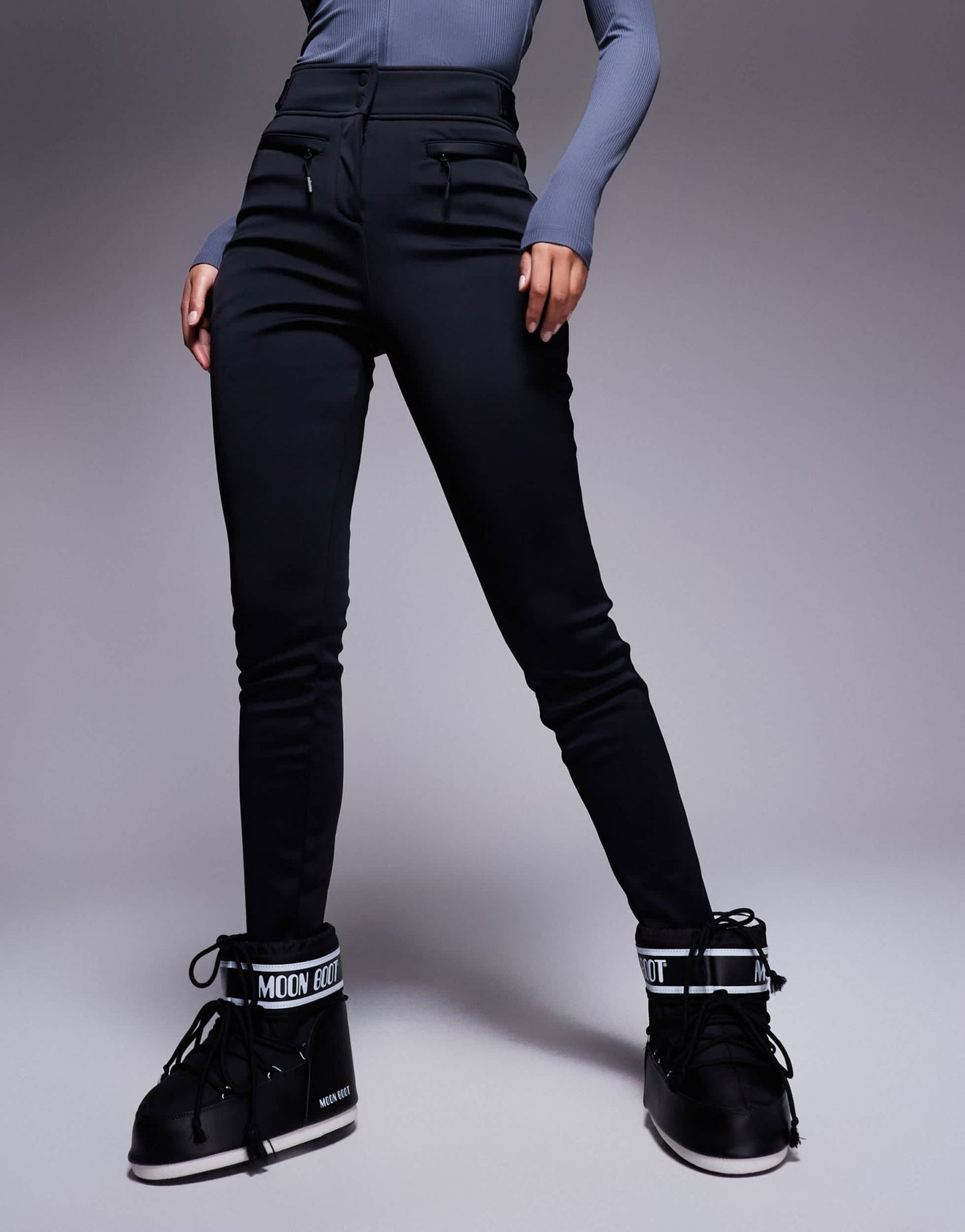 4505 Tall Ski soft shell water repellent skinny ski pants in black - ASOS Sample Sale