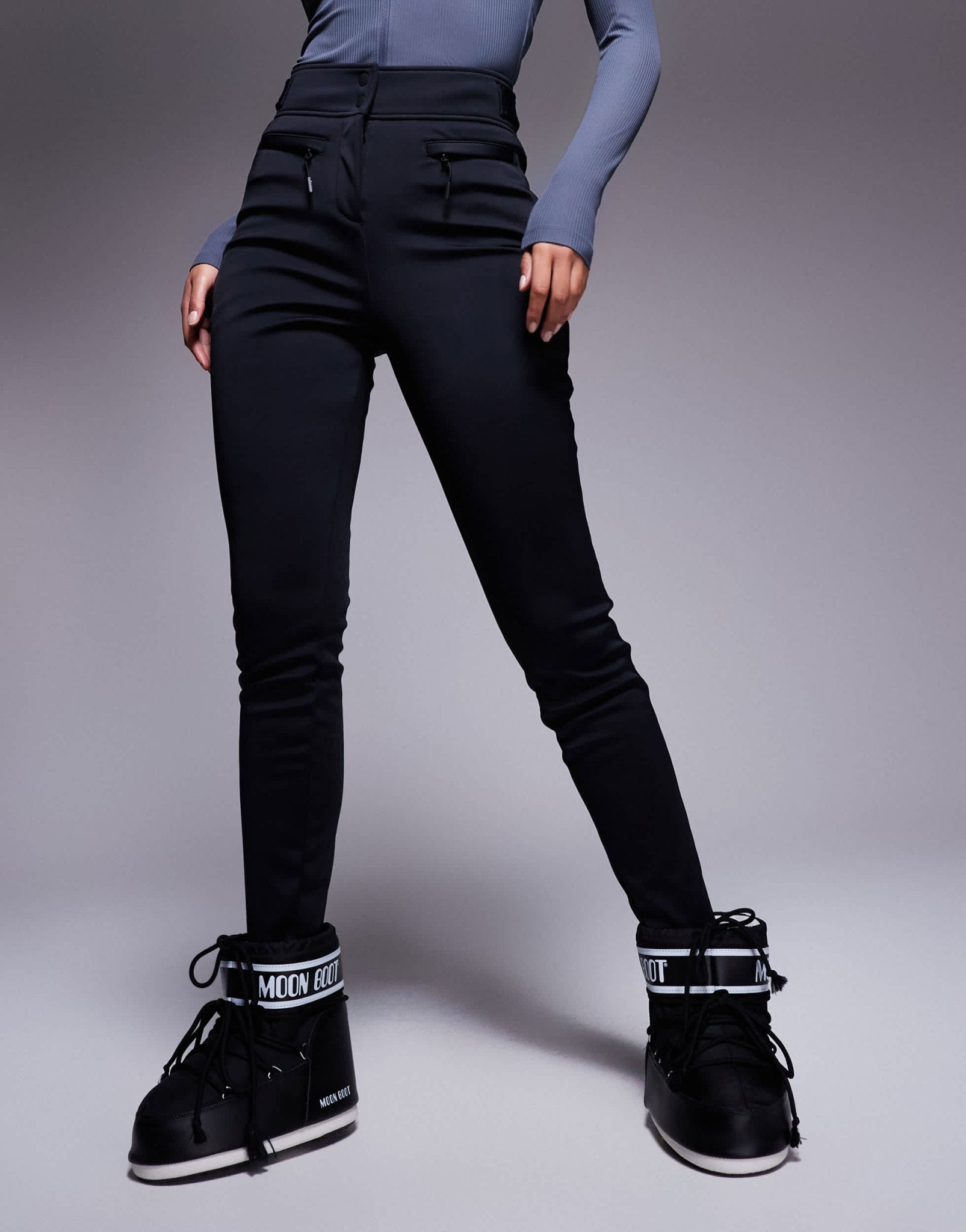 4505 Tall Ski soft shell water repellent skinny ski pants in black - ASOS Sample Sale