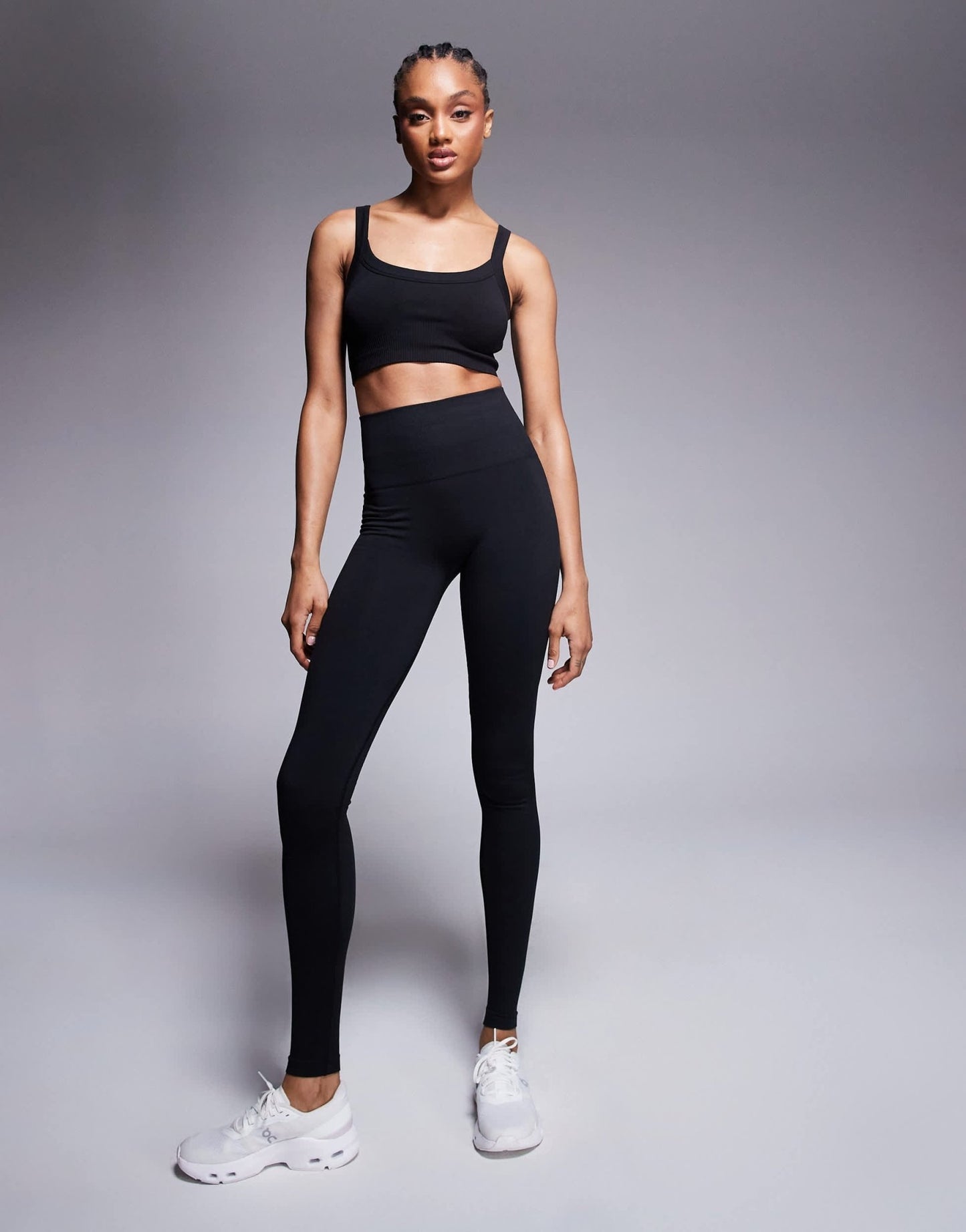 4505 Tall smooth seamless high waist gym legging in black - ASOS Sample Sale