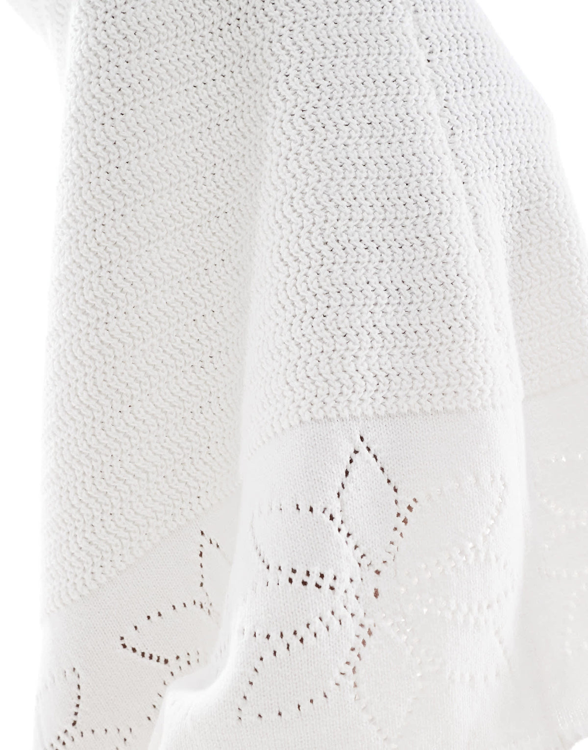 4th & Reckless knitted maxi beach skirt co-ord in white - ASOS Sample Sale