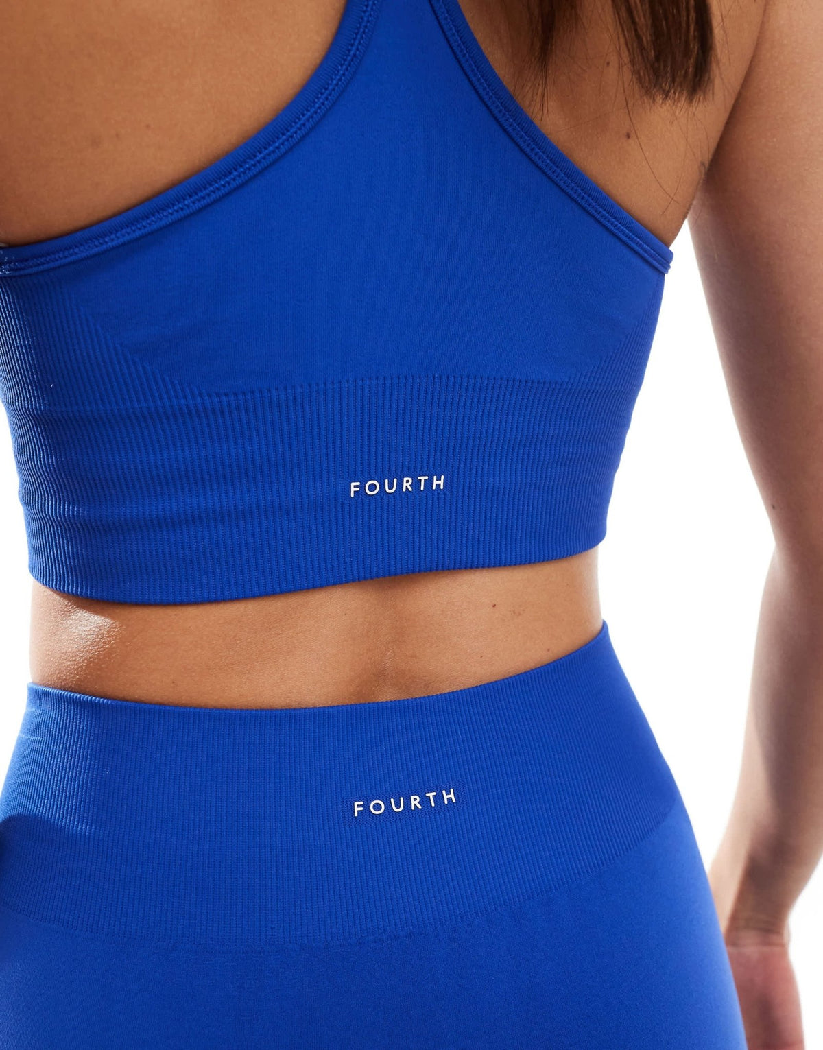 4th & Reckless seamless sculpting active high waisted shorts co-ord in cobalt blue - ASOS Sample Sale