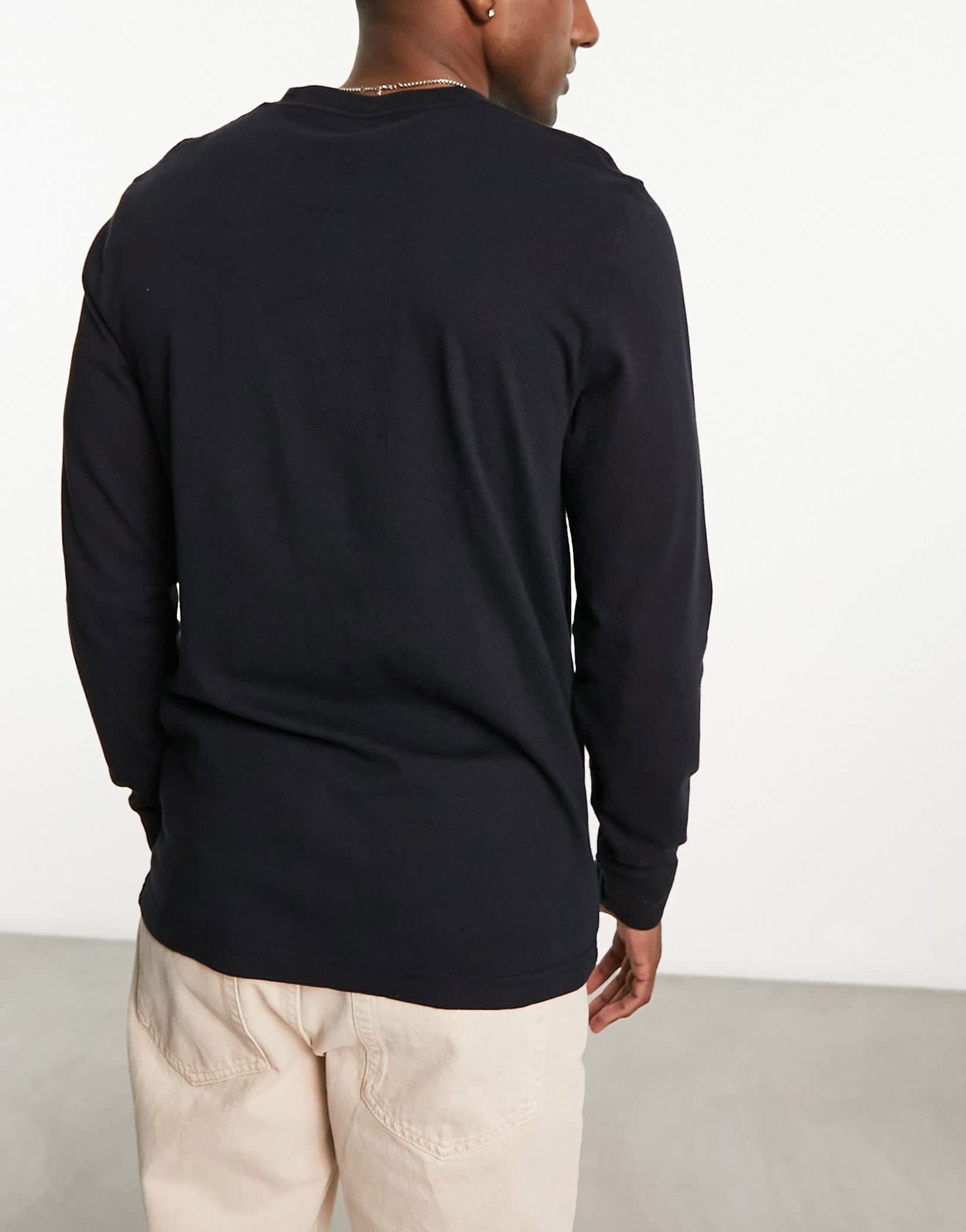 Abercrombie & Fitch 3 pack icon logo long sleeve top in black/blue/white - ASOS Sample Sale