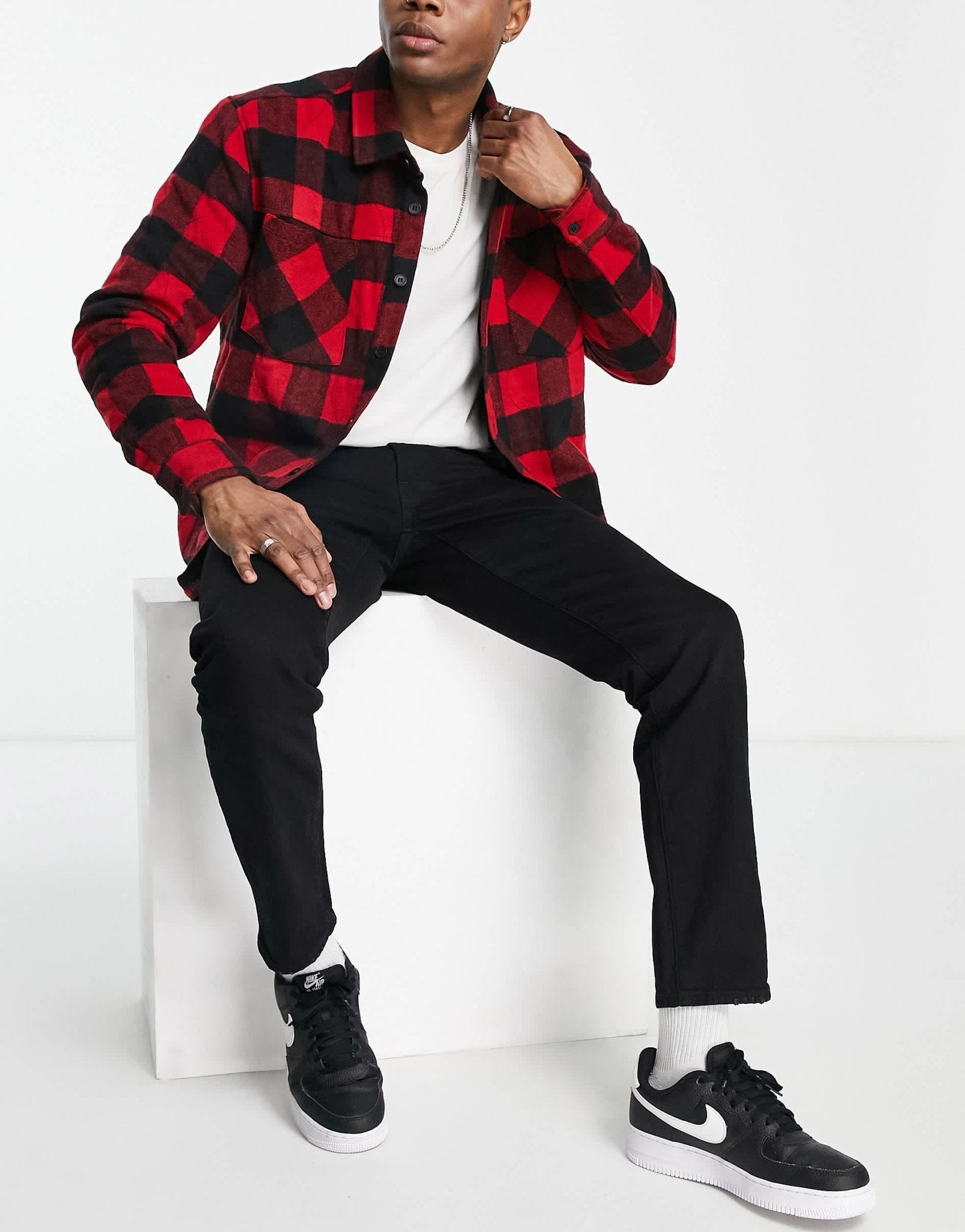 Abercrombie & Fitch 90s skinny fit jeans in black - ASOS Sample Sale