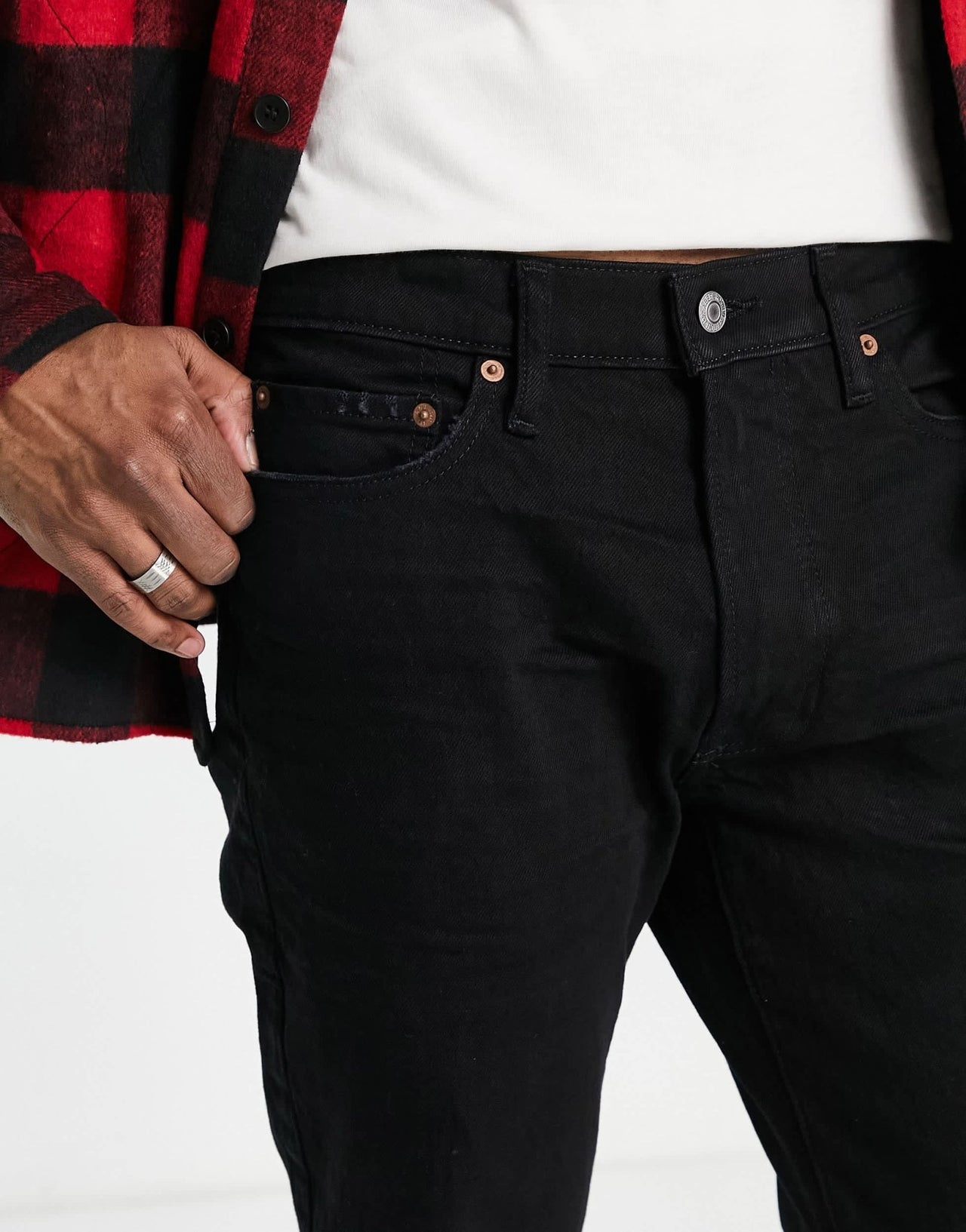 Abercrombie & Fitch 90s skinny fit jeans in black - ASOS Sample Sale