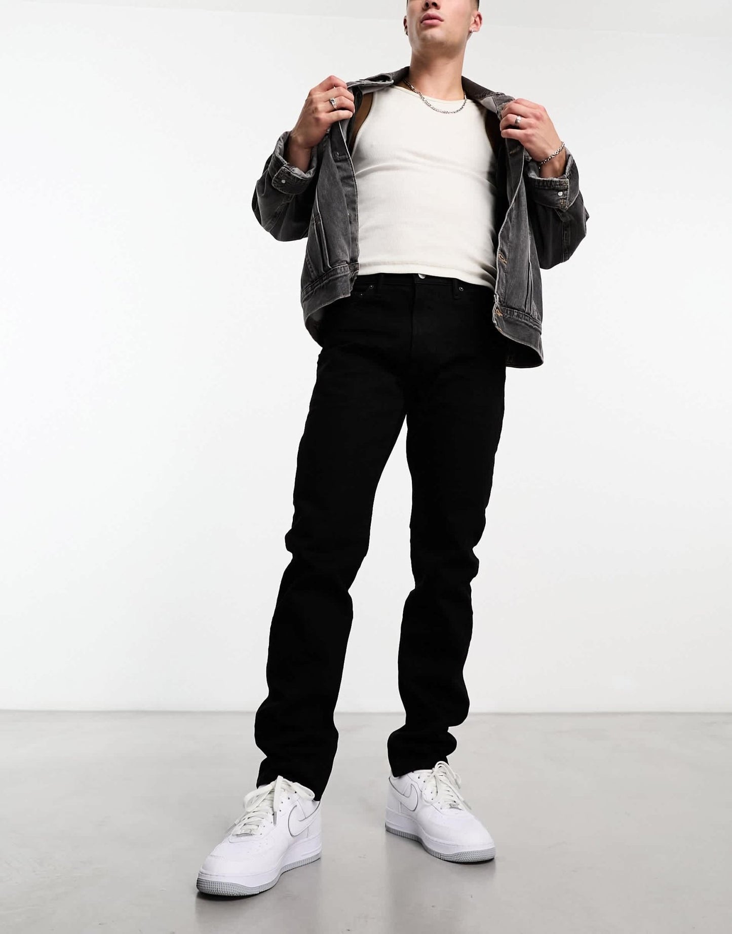 Abercrombie & Fitch 90s slim fit jeans in black - ASOS Sample Sale
