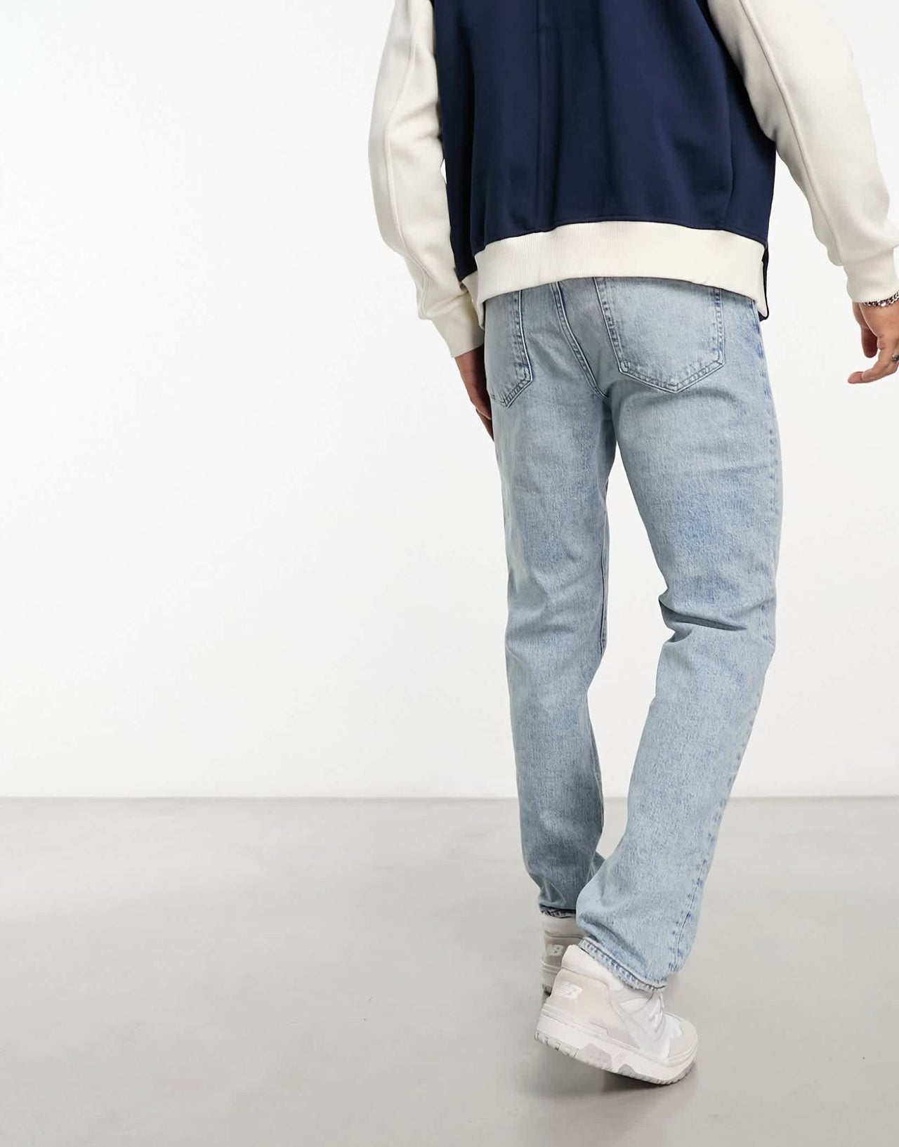 Abercrombie & Fitch 90s straight fit distressed jeans in light wash - ASOS Sample Sale