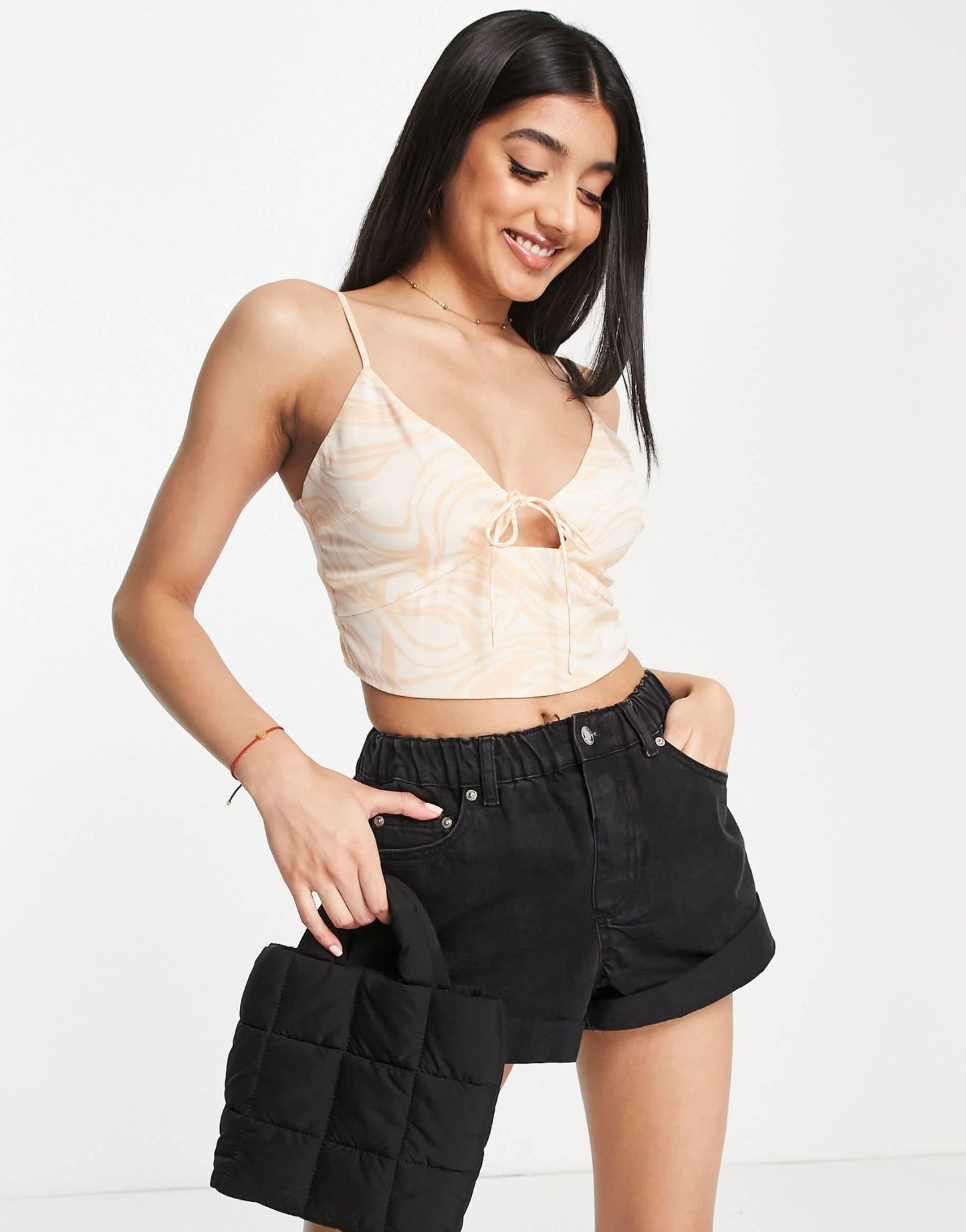 Abercrombie & Fitch cami top in yellow print - ASOS Sample Sale
