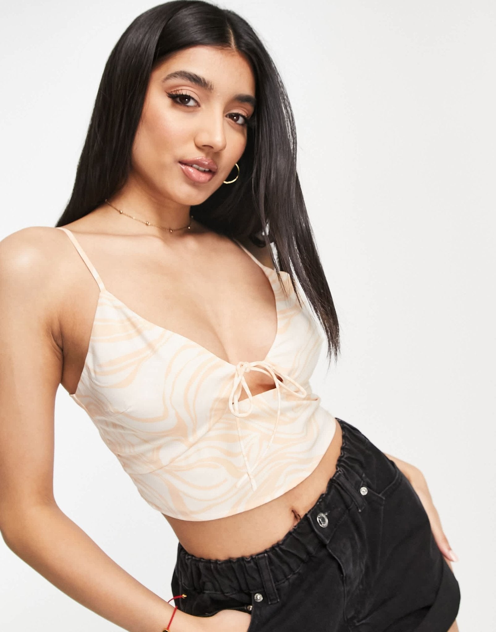 Abercrombie & Fitch cami top in yellow print - ASOS Sample Sale
