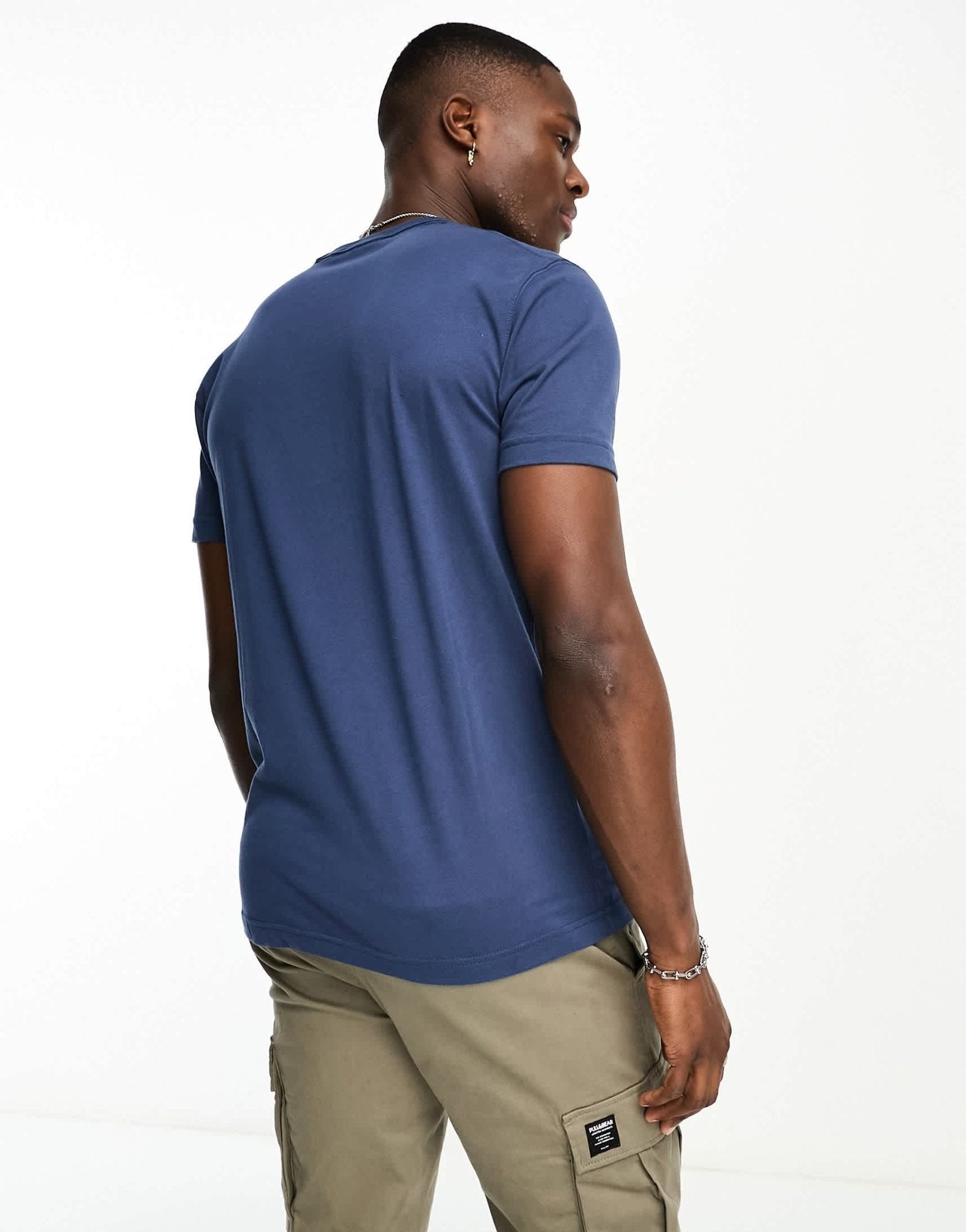 Abercrombie & Fitch icon logo t-shirt in mid blue - ASOS Sample Sale