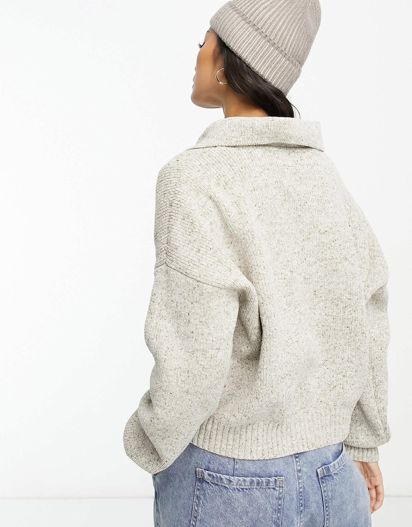 Abercrombie & Fitch knitted polo top in spray dye - ASOS Sample Sale