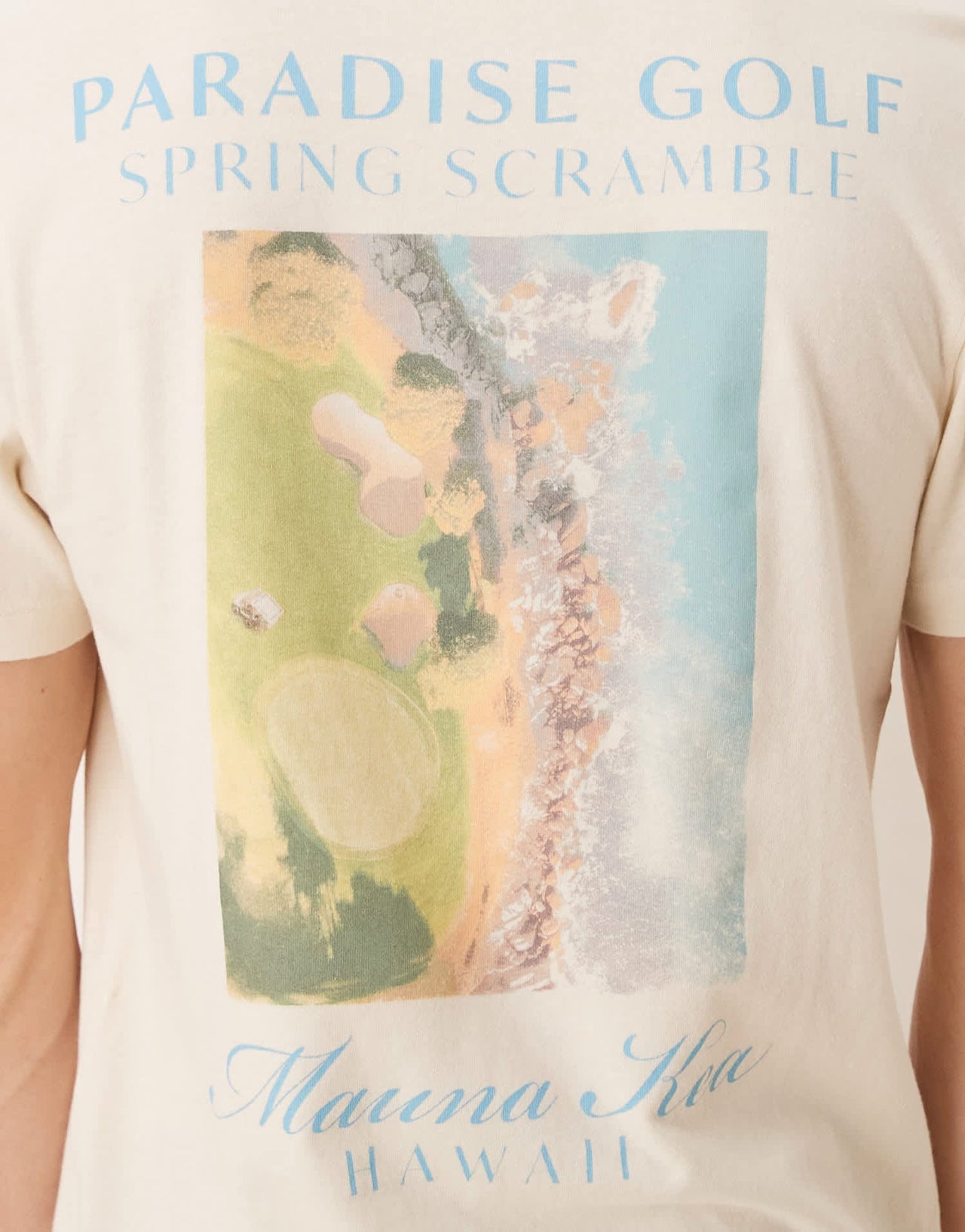 Abercrombie & Fitch motif back print classic t-shirt in beige - ASOS Sample Sale
