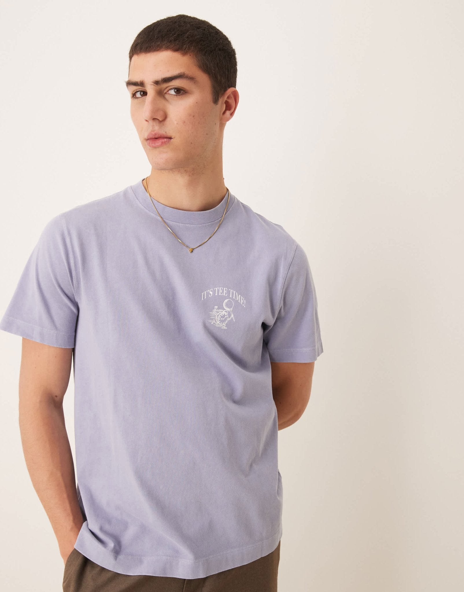 Abercrombie & Fitch motif back print classic t-shirt in blue - ASOS Sample Sale