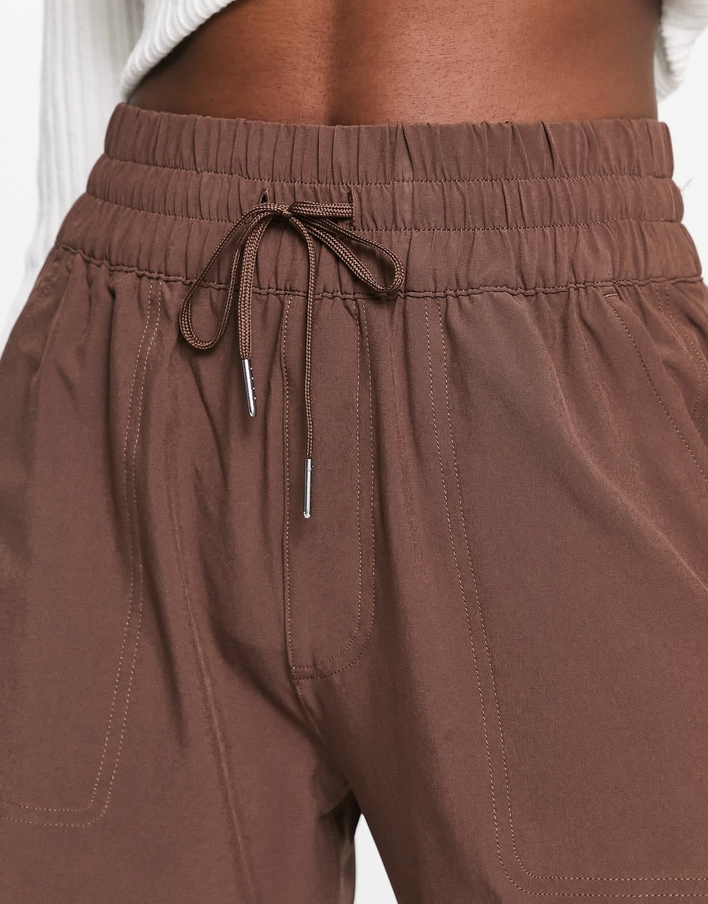 Abercrombie & Fitch parachute cargo trouser in brown - ASOS Sample Sale