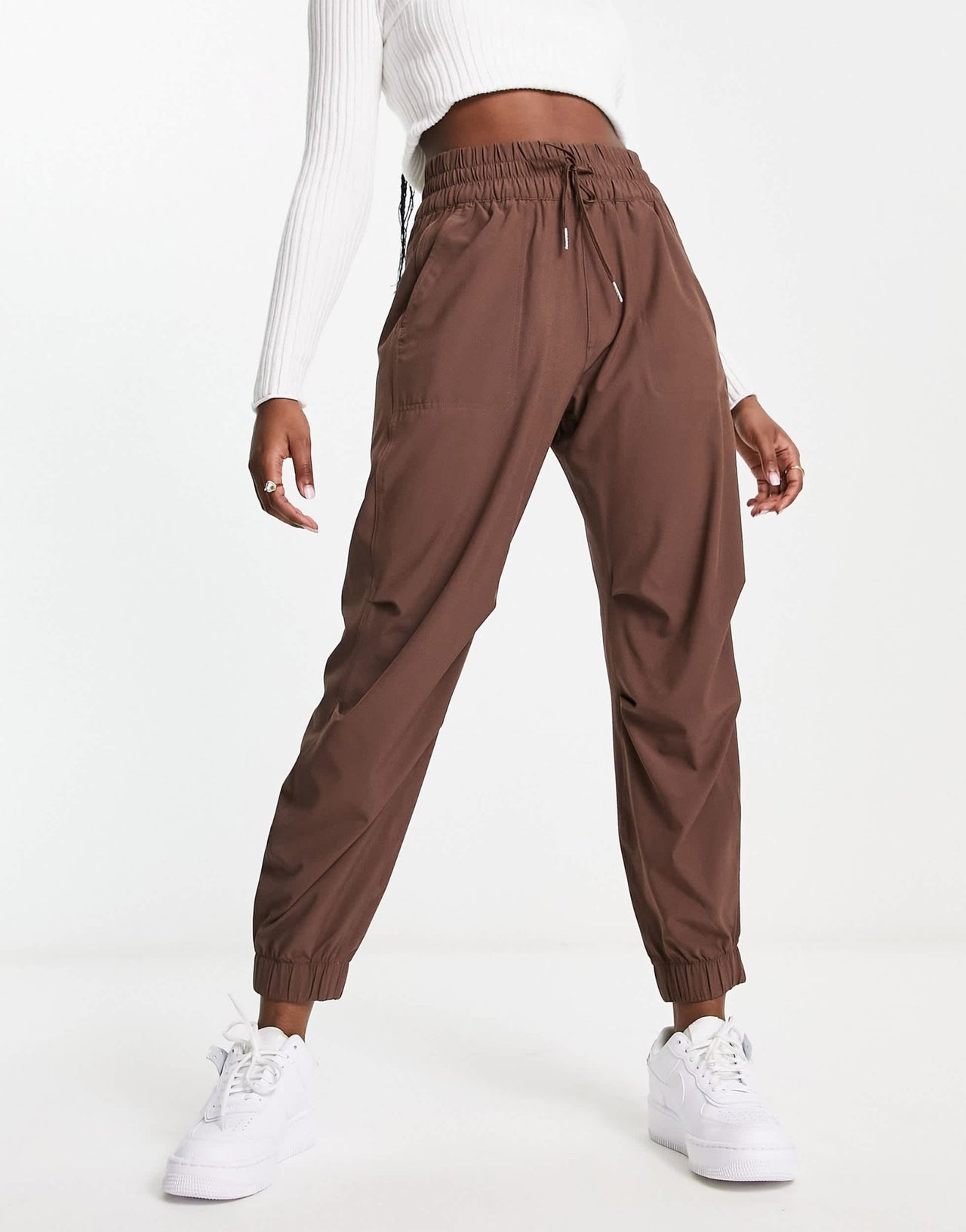 Abercrombie & Fitch parachute cargo trouser in brown - ASOS Sample Sale