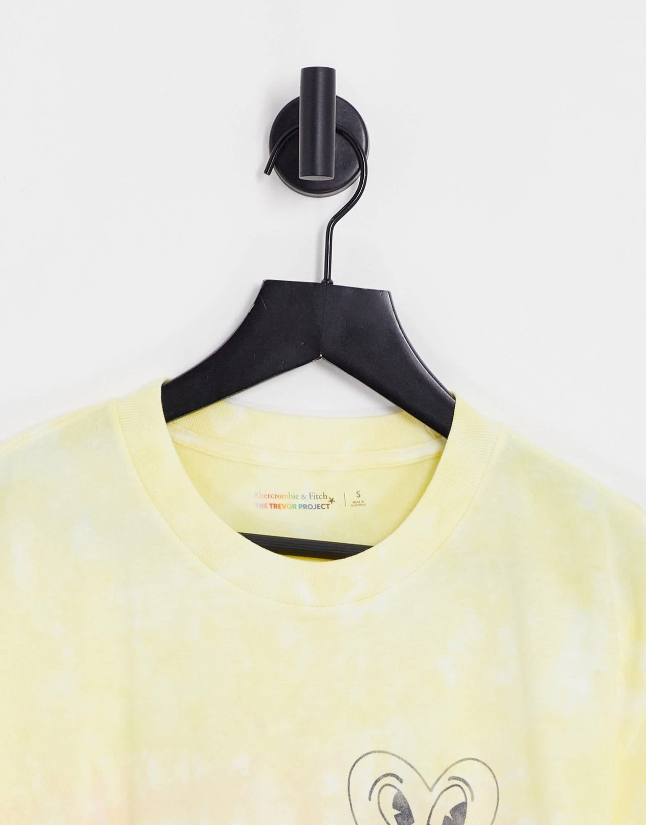 Abercrombie & Fitch Pride capsule keith haring heart back print tie dye t-shirt in multi - ASOS Sample Sale
