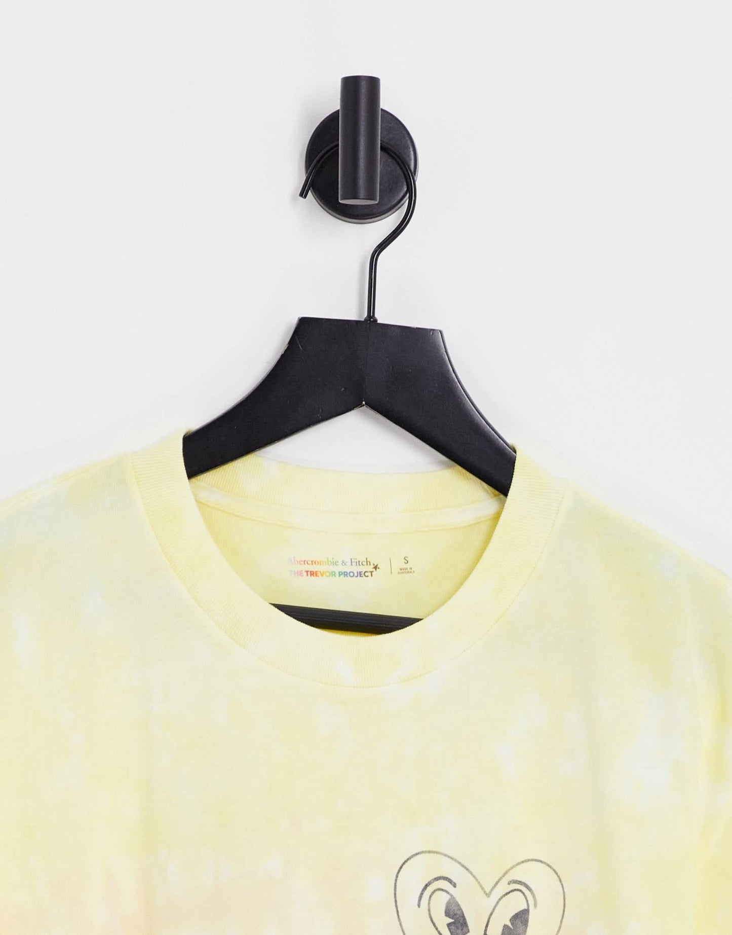 Abercrombie & Fitch Pride capsule keith haring heart back print tie dye t-shirt in multi - ASOS Sample Sale