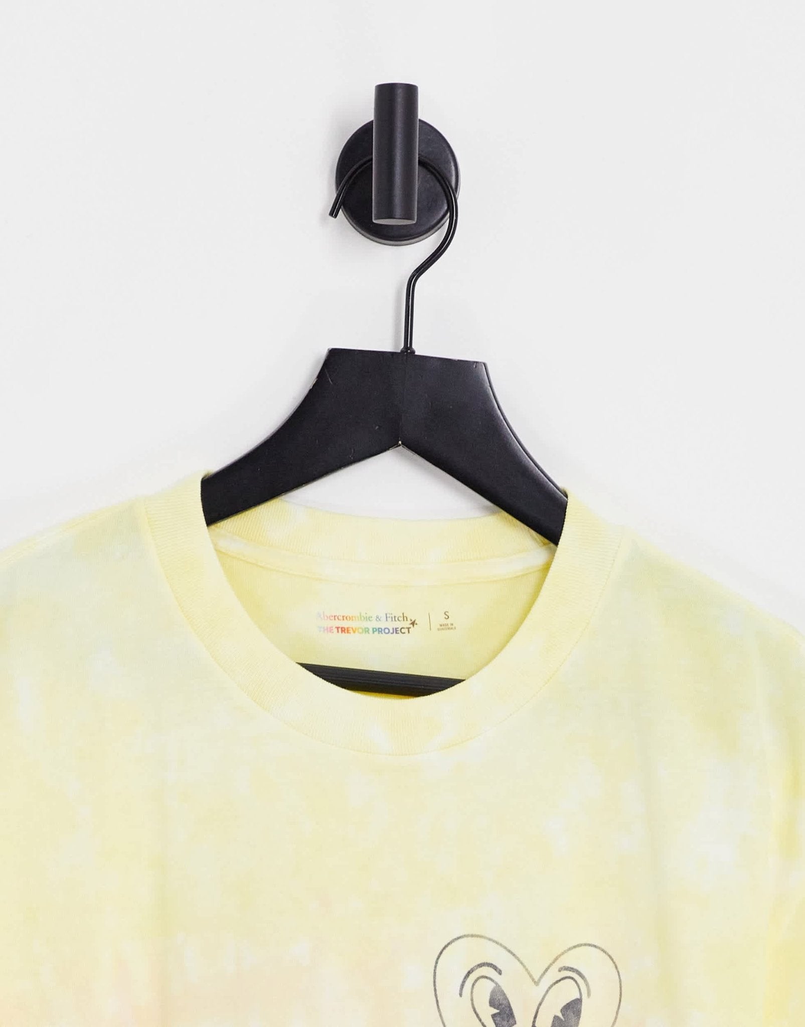 Abercrombie & Fitch Pride capsule keith haring heart back print tie dye t-shirt in multi - ASOS Sample Sale