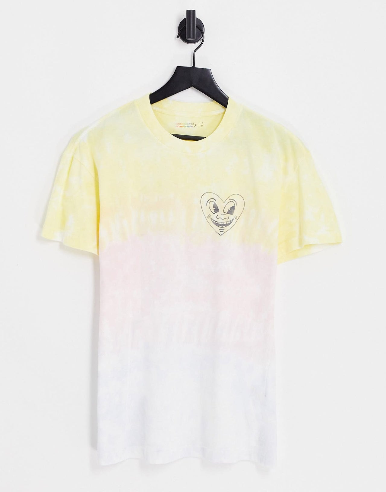 Abercrombie & Fitch Pride capsule keith haring heart back print tie dye t-shirt in multi - ASOS Sample Sale