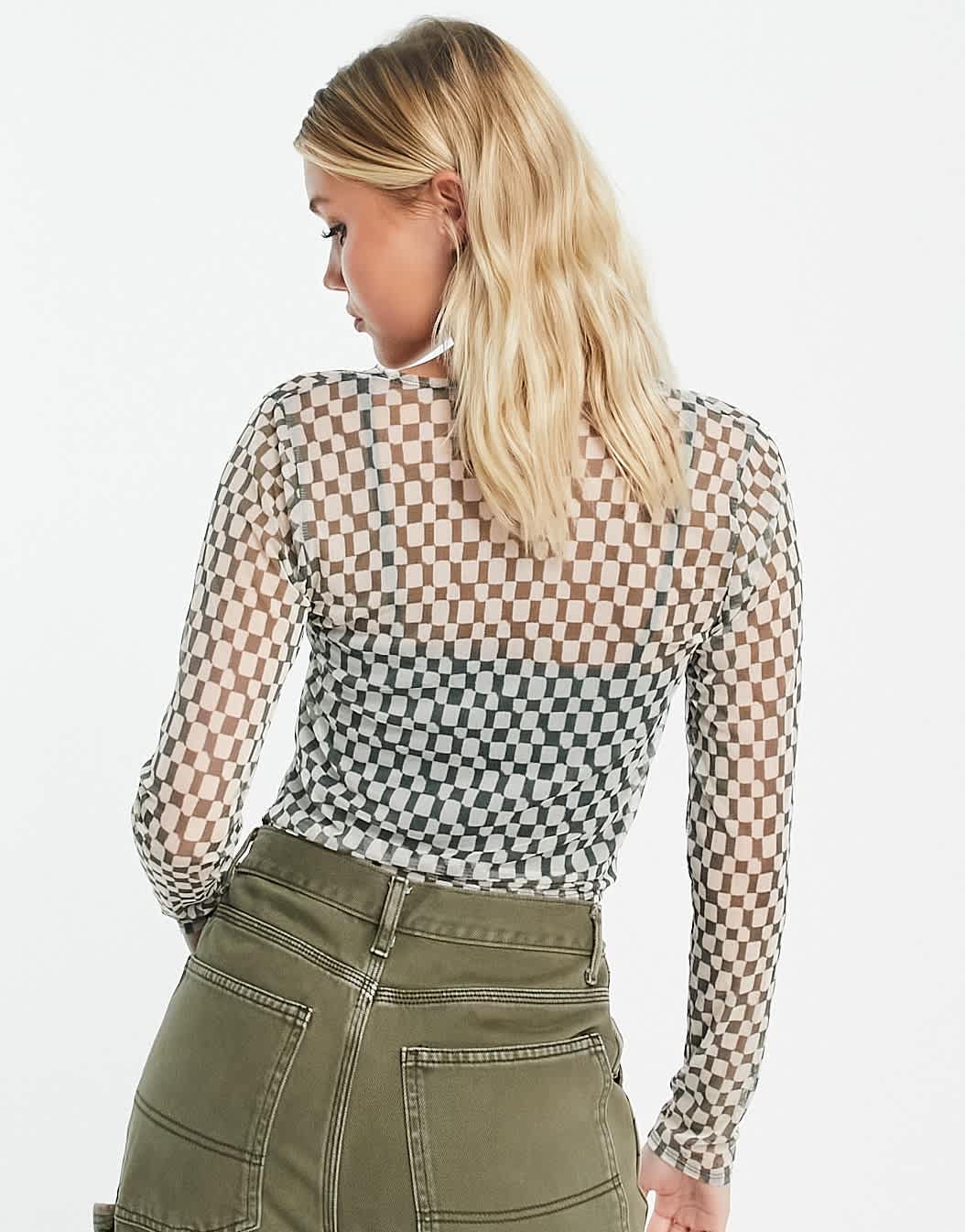 Abercrombie & Fitch printed mesh tee in green - ASOS Sample Sale