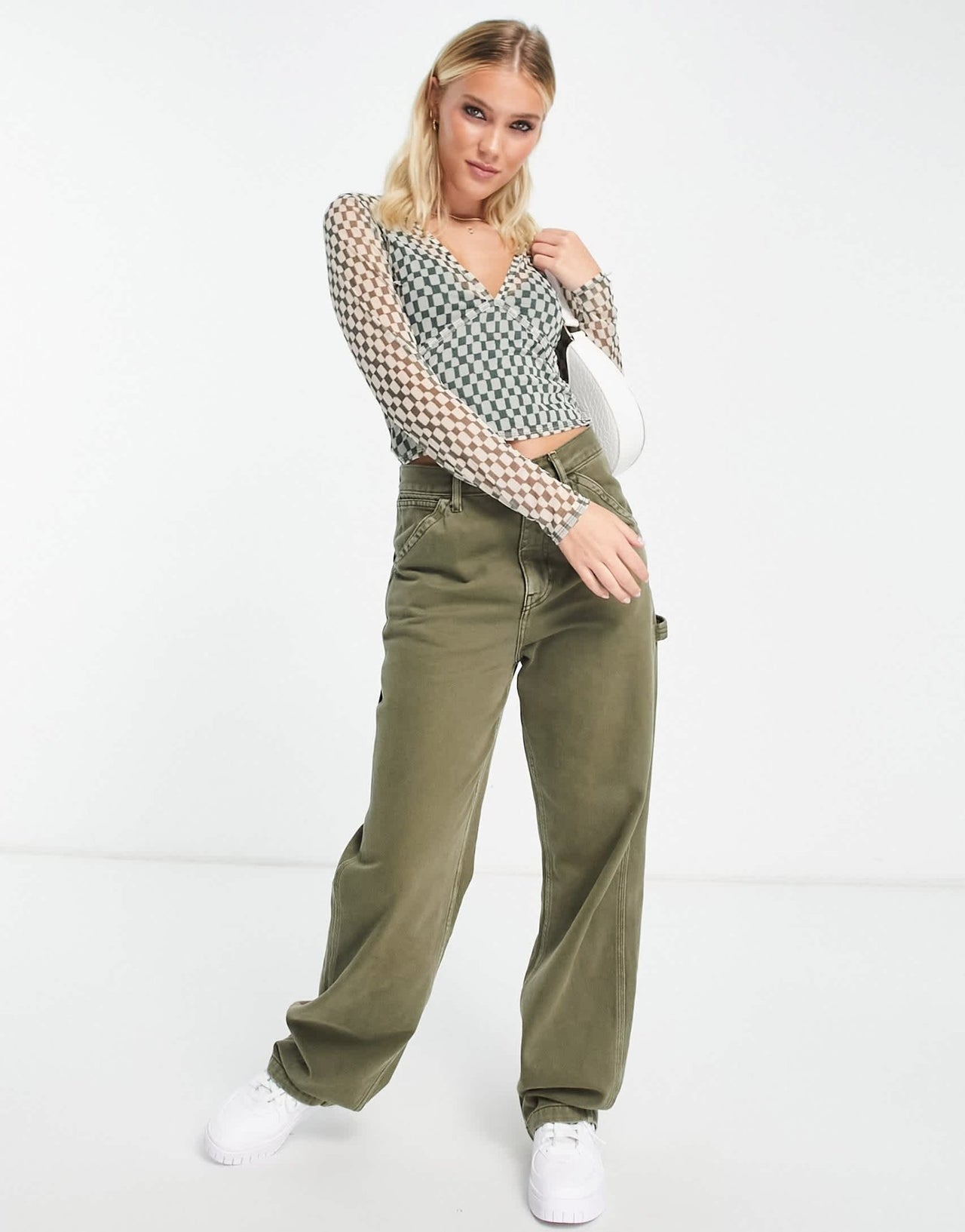 Abercrombie & Fitch printed mesh tee in green - ASOS Sample Sale