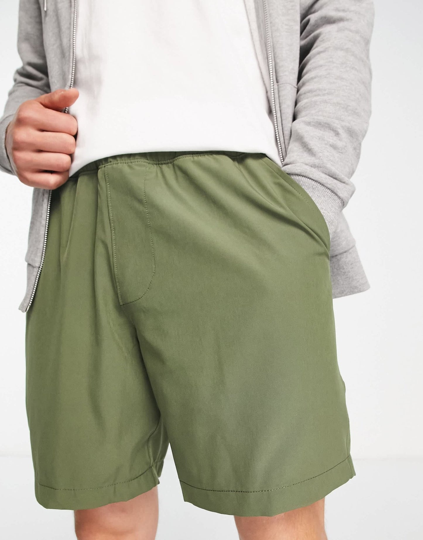 Abercrombie & Fitch pull on weekend short in khaki - ASOS Sample Sale