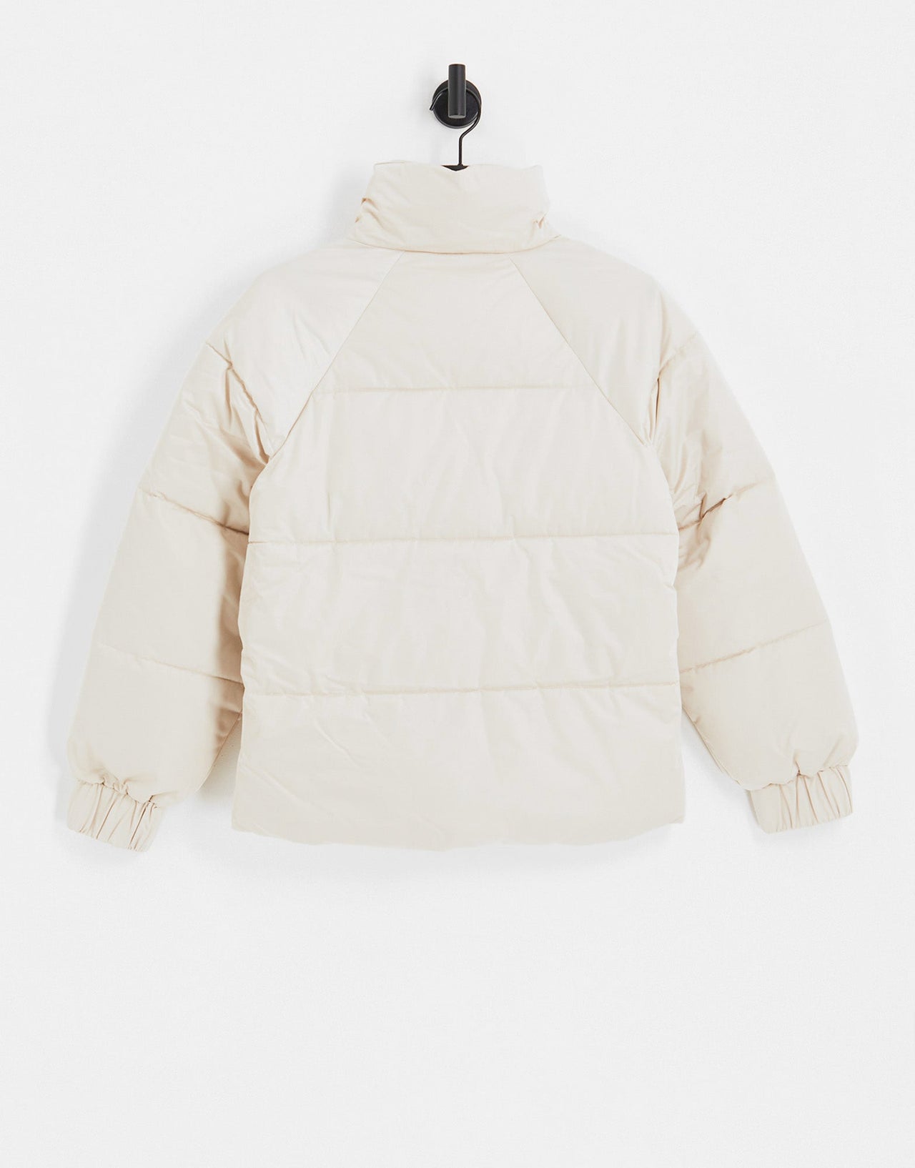 Abercrombie & Fitch satin nylon puffer jacket in light grey - ASOS Sample Sale