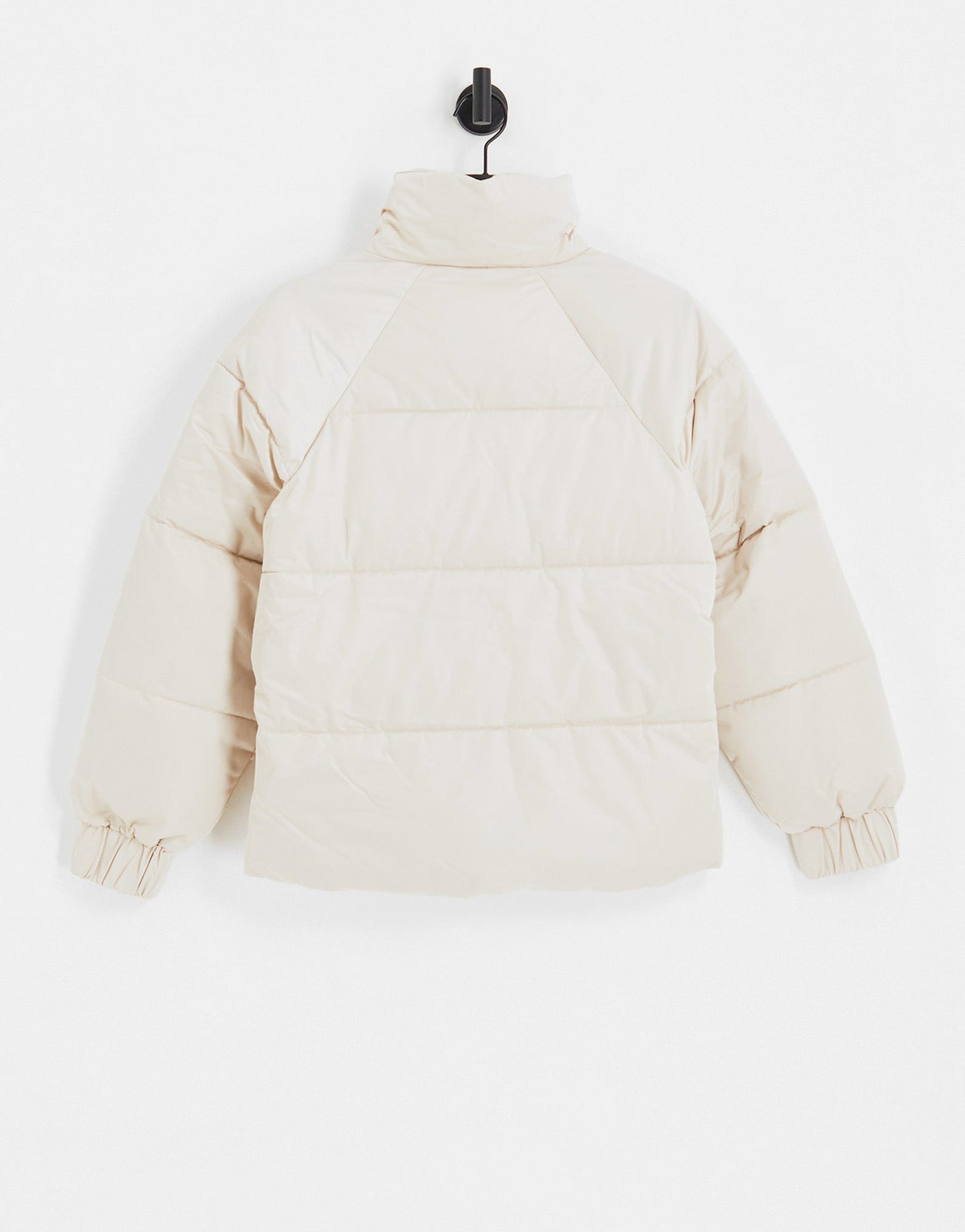 Abercrombie & Fitch satin nylon puffer jacket in light grey - ASOS Sample Sale
