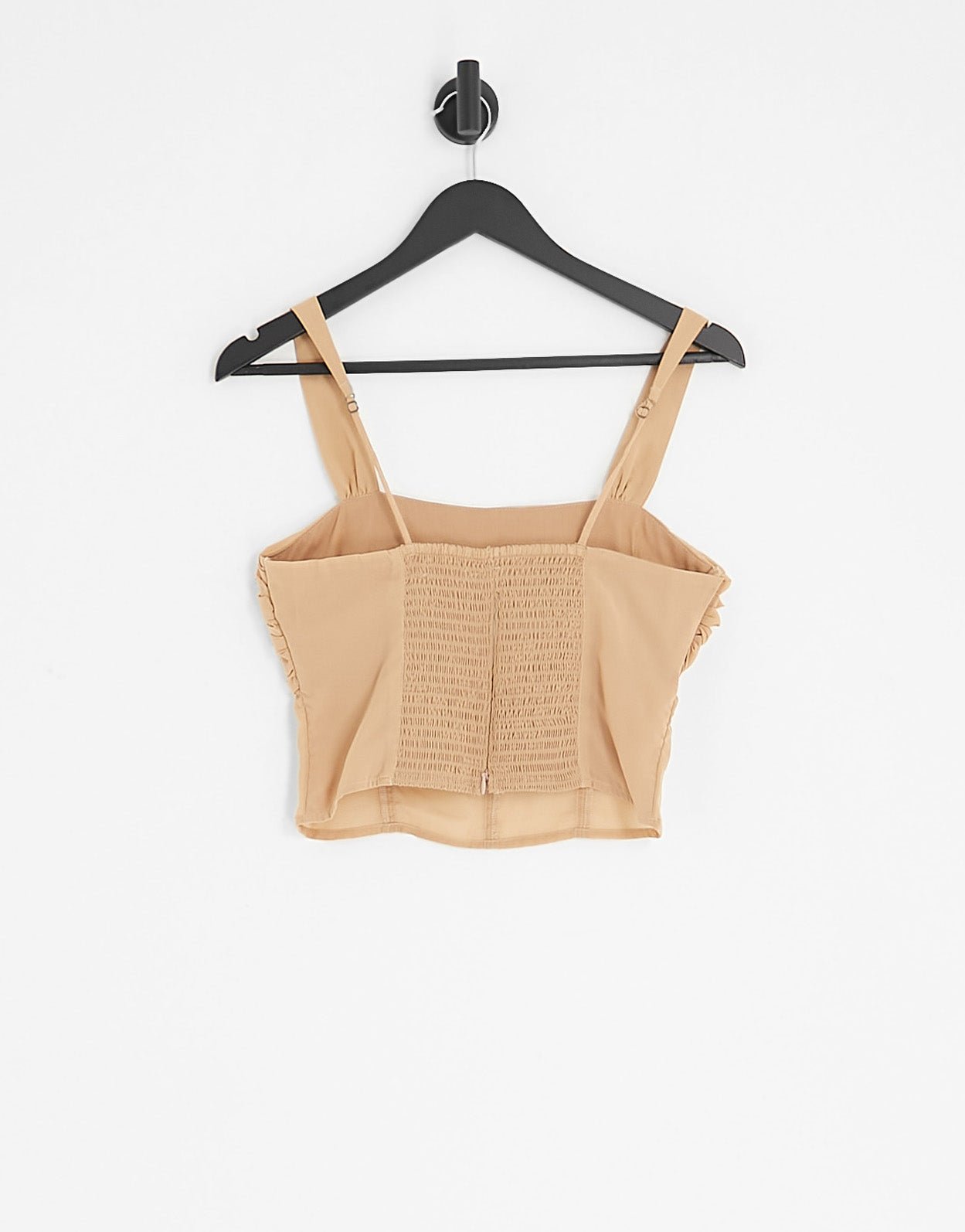 Abercrombie & Fitch sheer babydoll top in brown - ASOS Sample Sale
