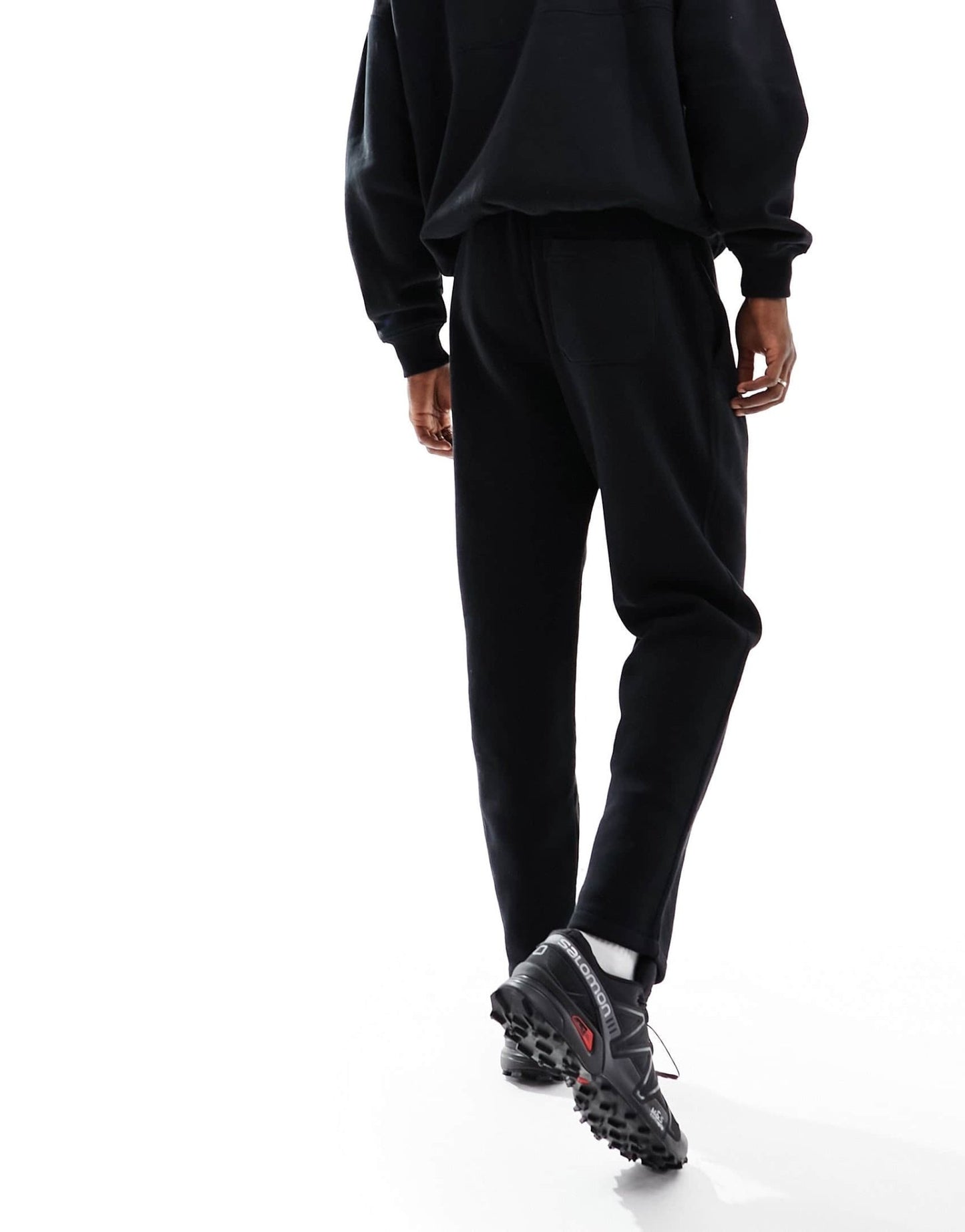 Abercrombie & Fitch ski badge straight fit track pants in black co - ord - ASOS Sample Sale
