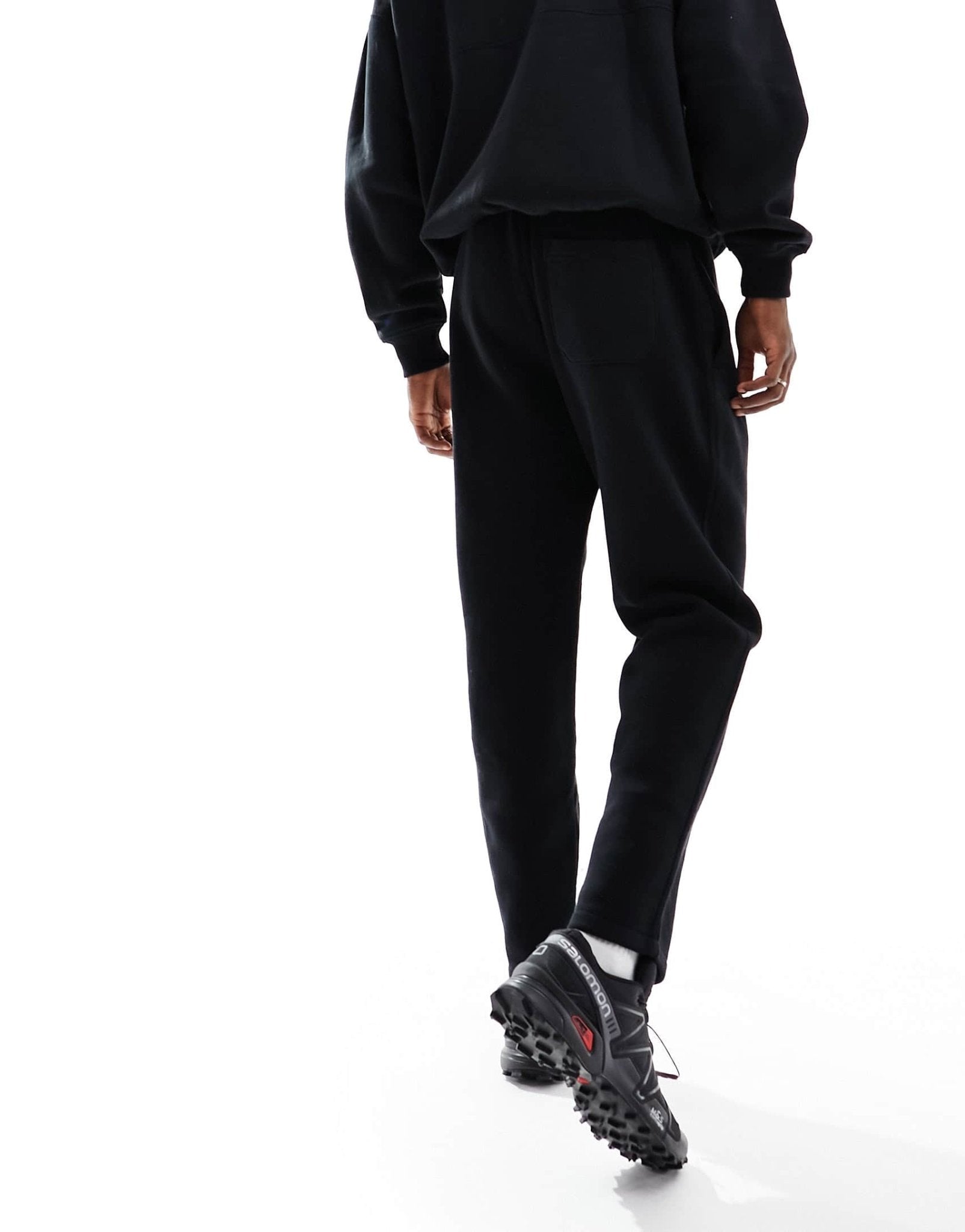 Abercrombie & Fitch ski badge straight fit track pants in black co - ord - ASOS Sample Sale