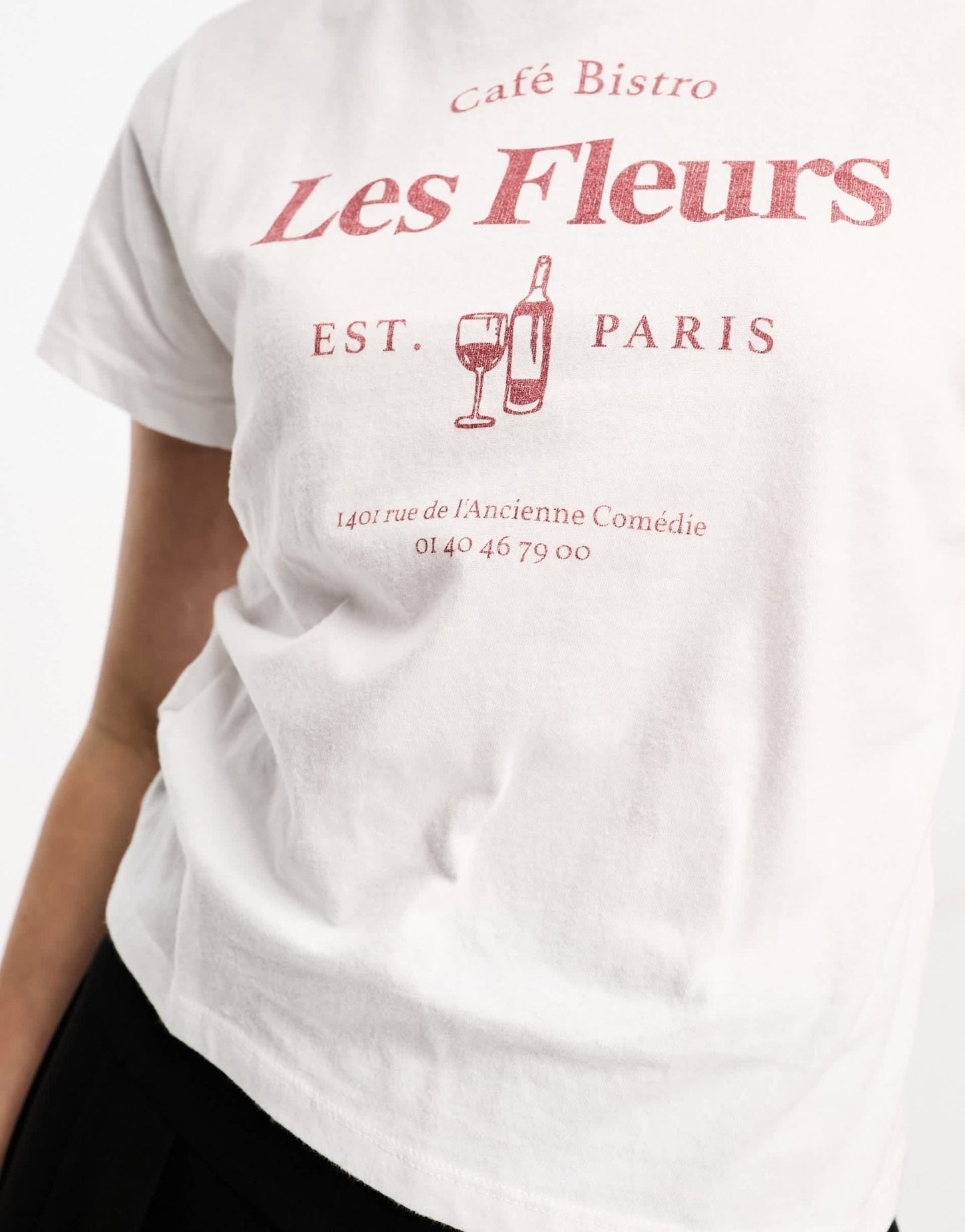 Abercrombie & Fitch slim printed t-shirt in white - ASOS Sample Sale