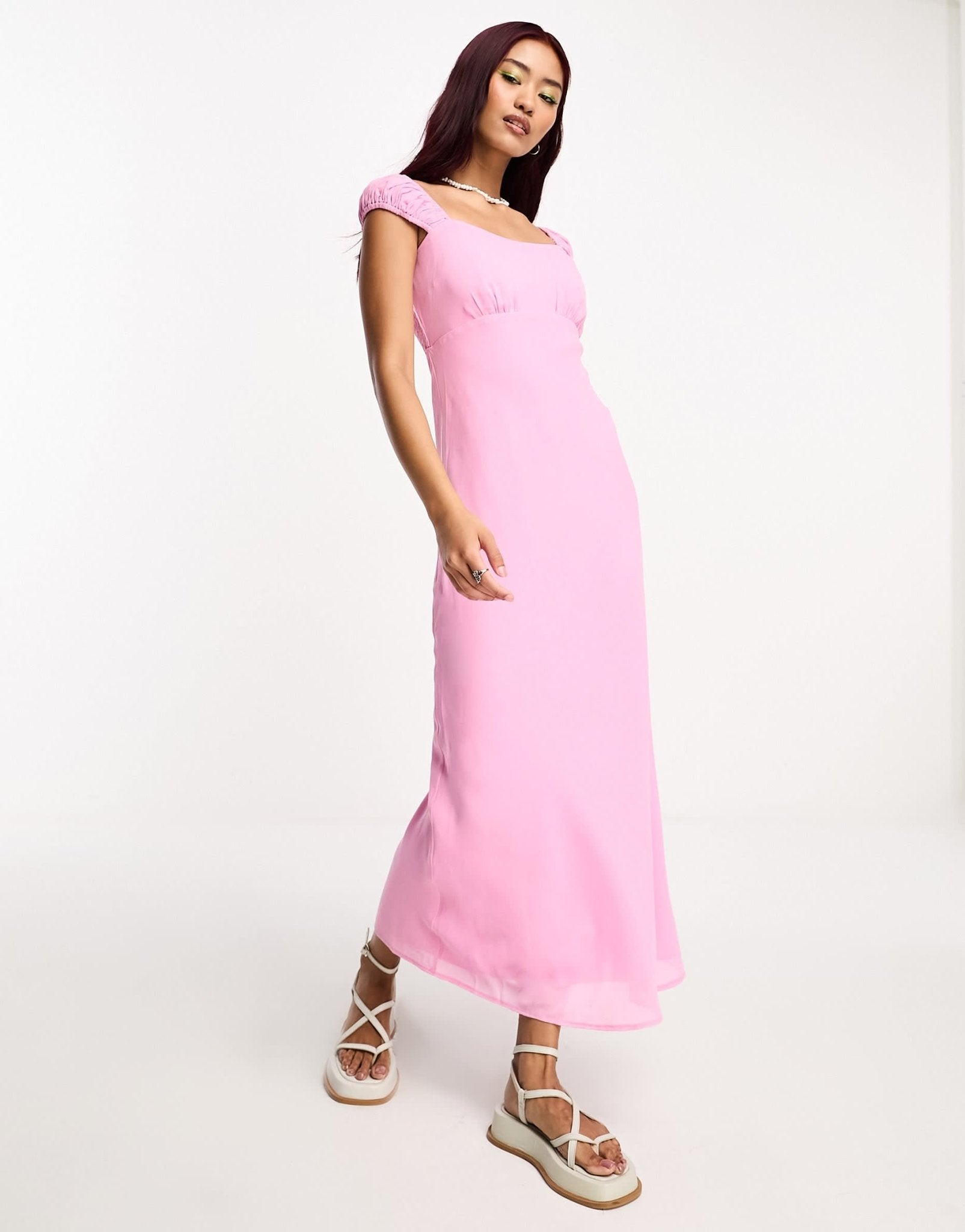 Abercrombie & Fitch slip dress in pink - ASOS Sample Sale