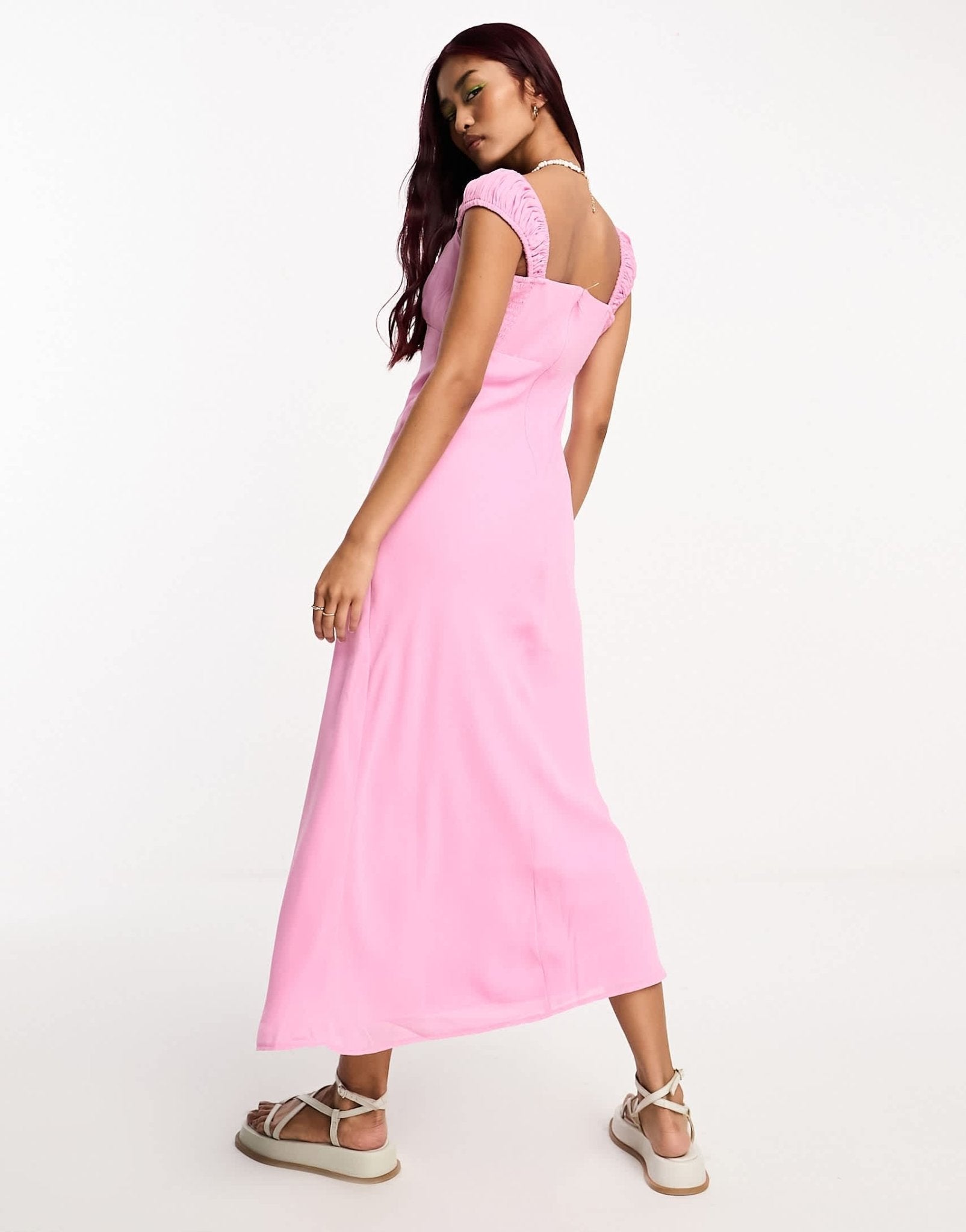 Abercrombie & Fitch slip dress in pink - ASOS Sample Sale