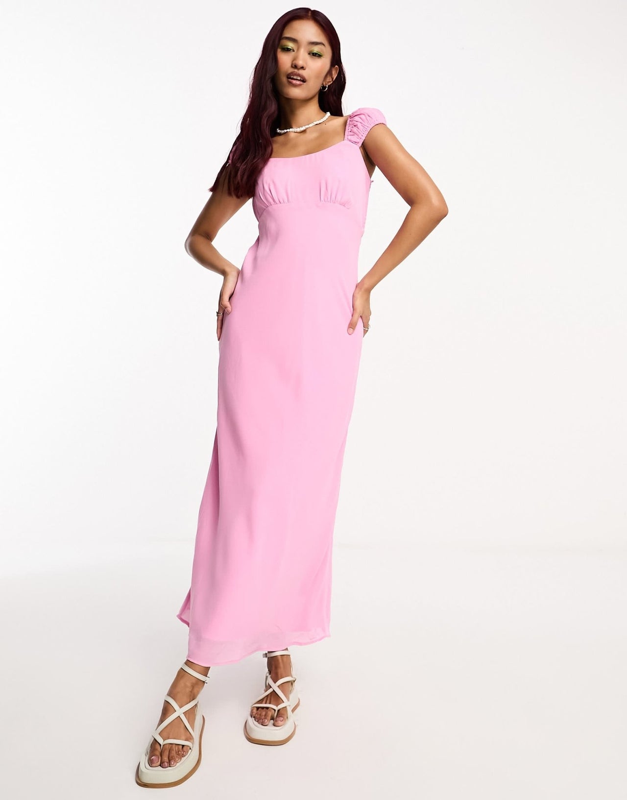 Abercrombie & Fitch slip dress in pink - ASOS Sample Sale