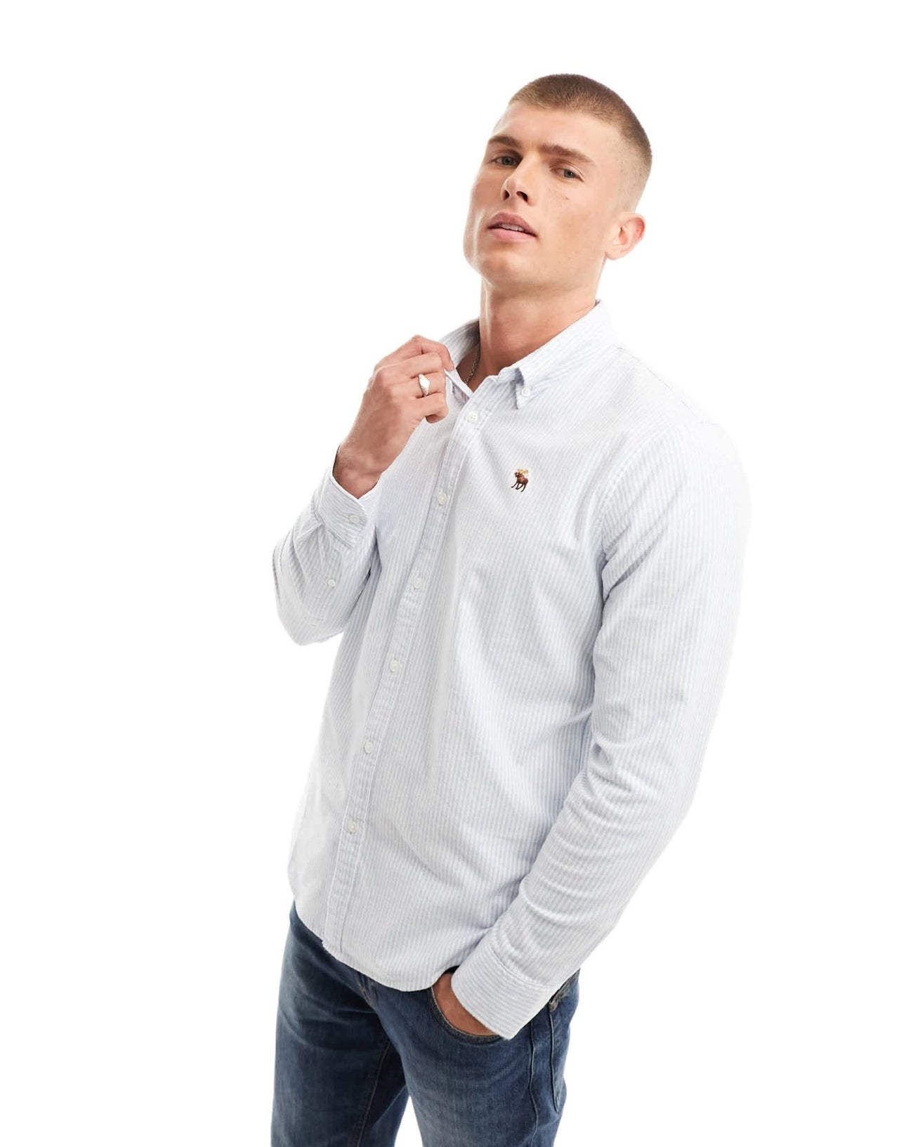 Abercrombie & Fitch striped oxford shirt - ASOS Sample Sale
