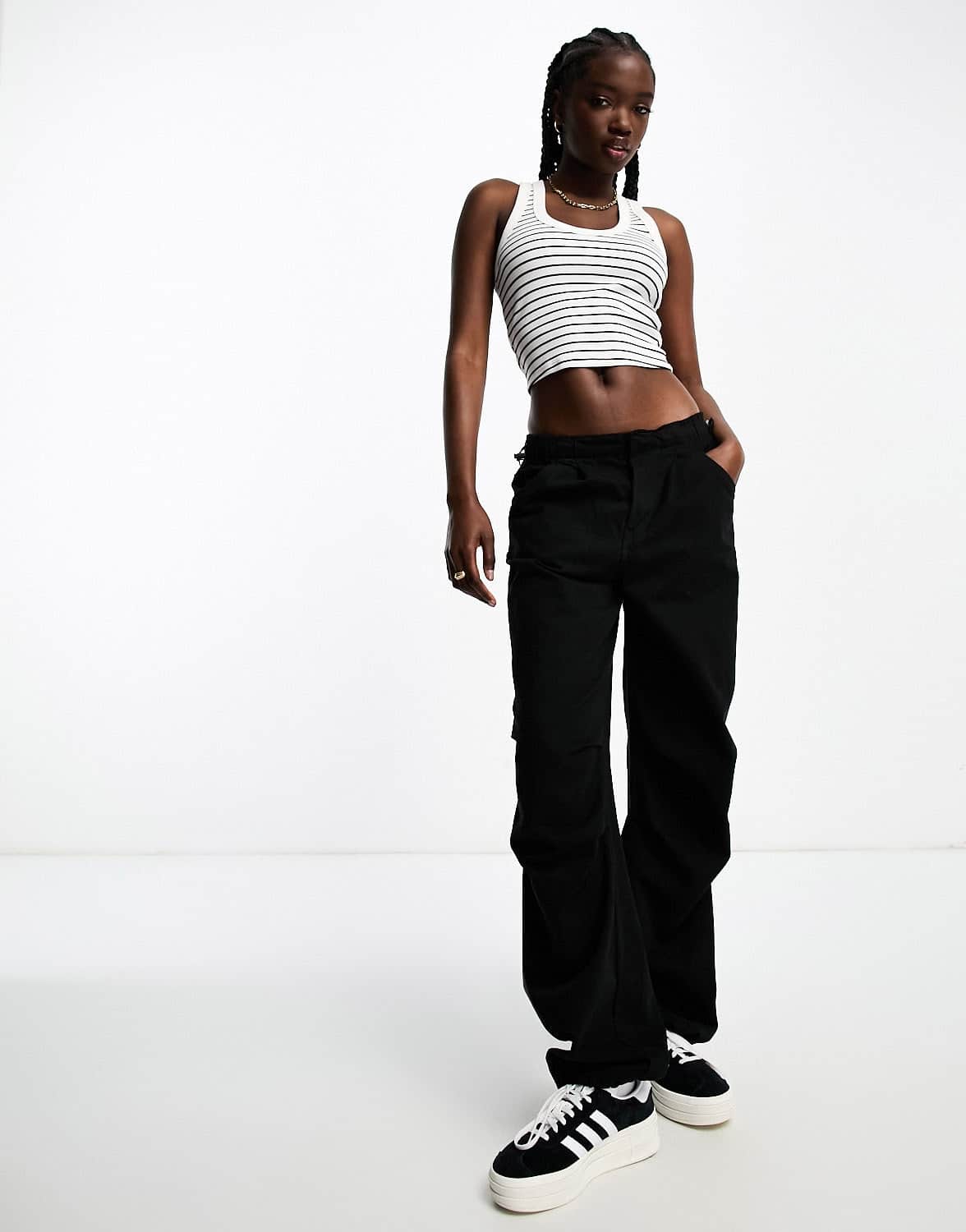 Abercrombie & Fitch striped tank top in white - ASOS Sample Sale