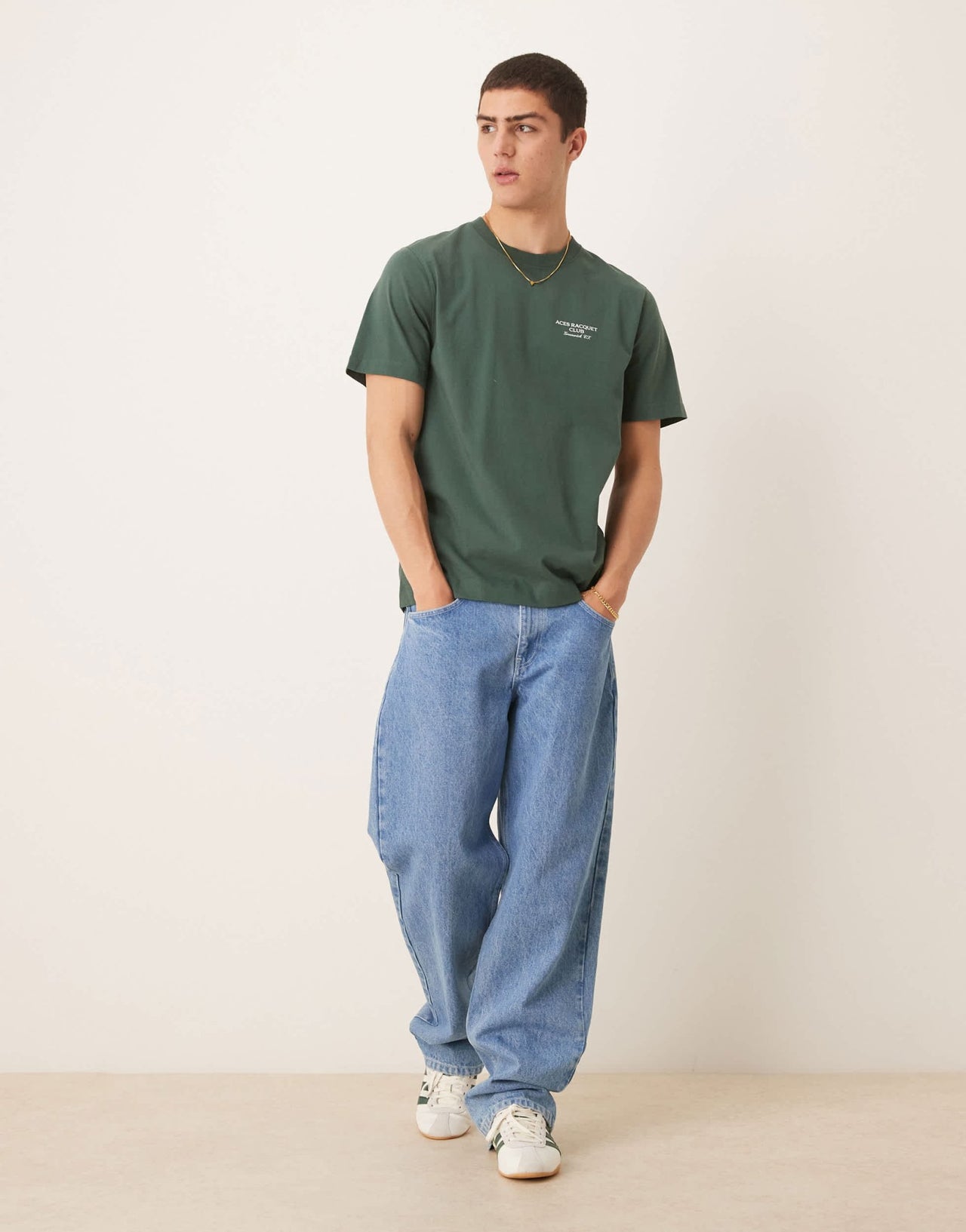 Abercrombie & Fitch tennis back print classic t-shirt in grey - ASOS Sample Sale