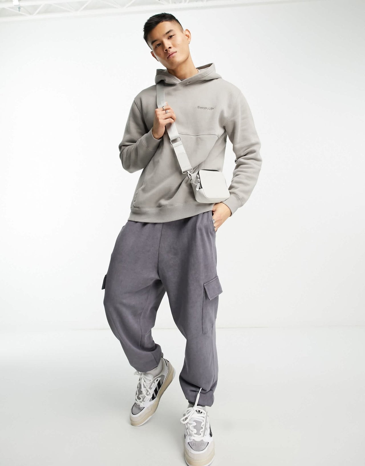 Abercrombie & Fitch trend logo hoodie in beige - ASOS Sample Sale