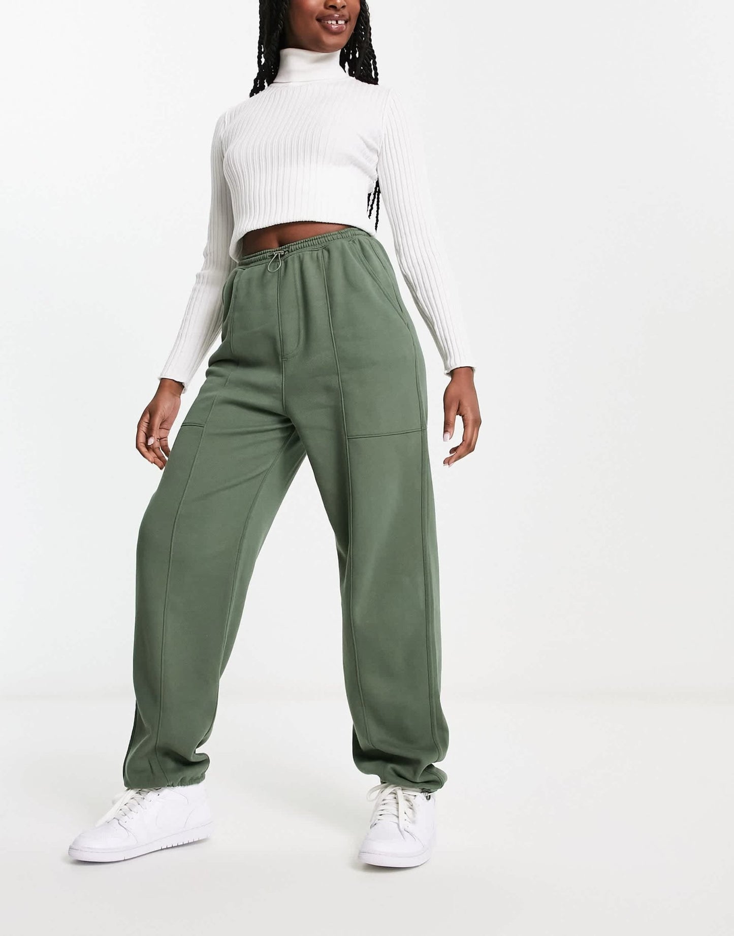 Abercrombie & Fitch utility cuffed cargo jogger in green - ASOS Sample Sale