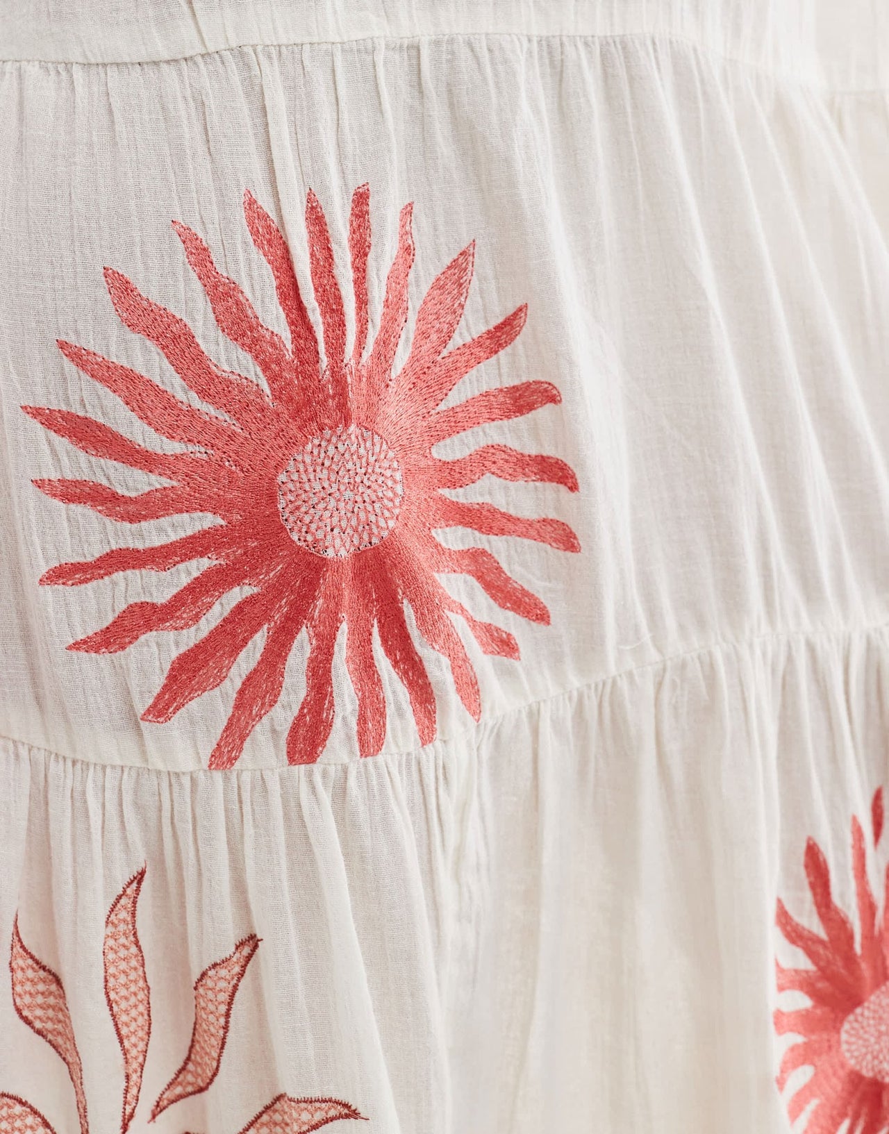 Accessorize puff sleeve midi beach dress in summer sun print - ASOS Sample Sale