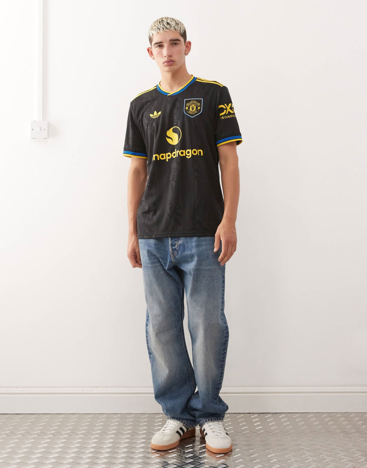 adidas Football Manchester United 25/26 third jersey in black and gold - ASOS Sample Sale