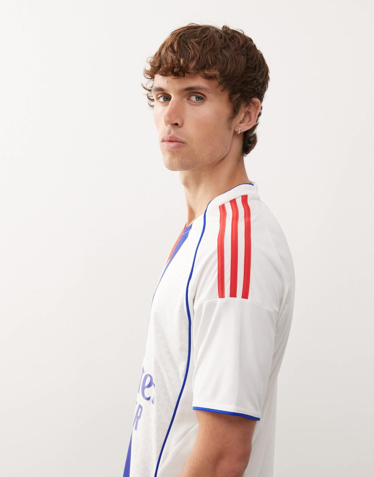 adidas Football Olympique Lyonnais 25/26 home jersey in white - ASOS Sample Sale